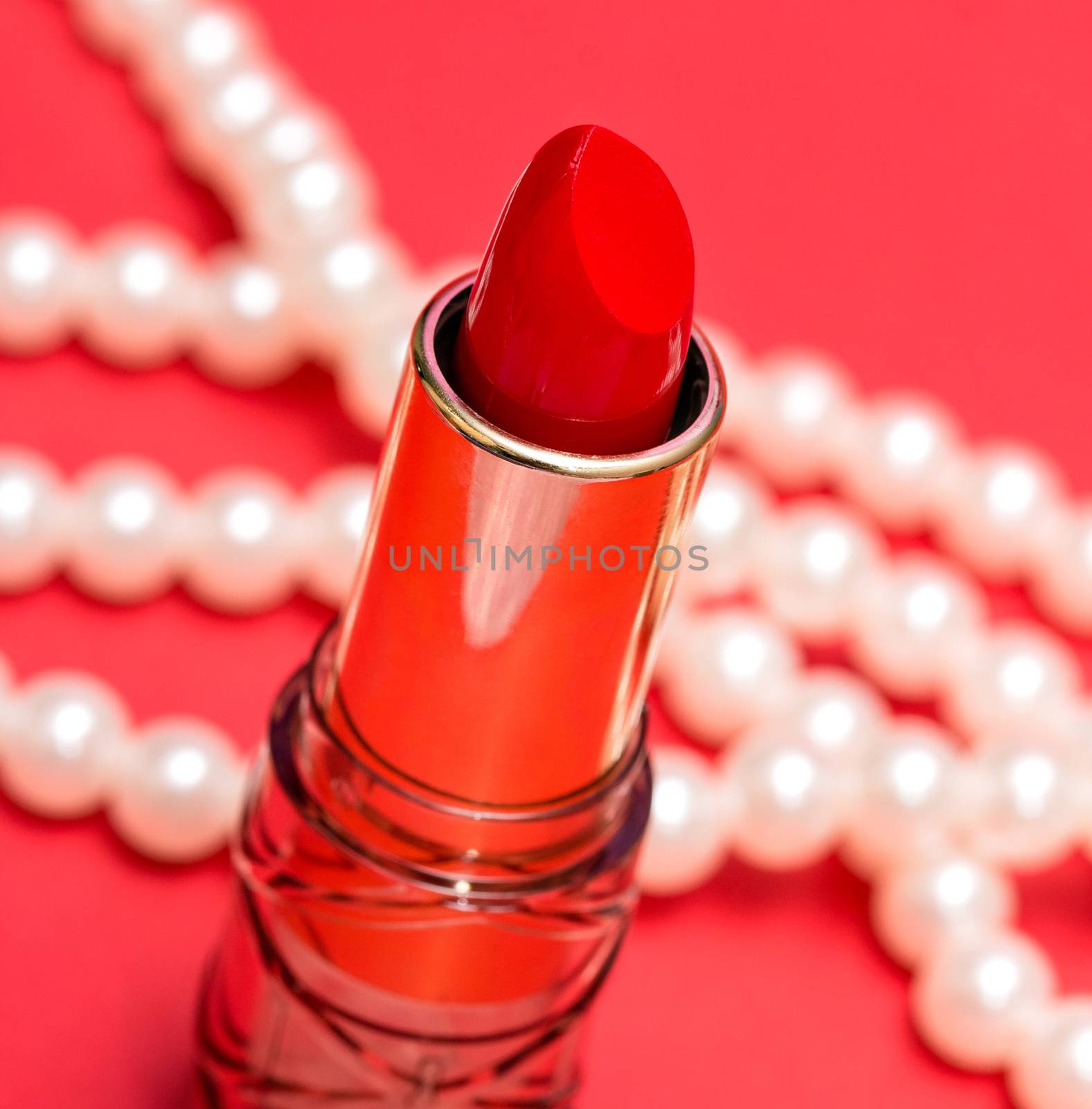 Makeup Lipstick Represents Beauty Product And Cosmetic  by stuartmiles