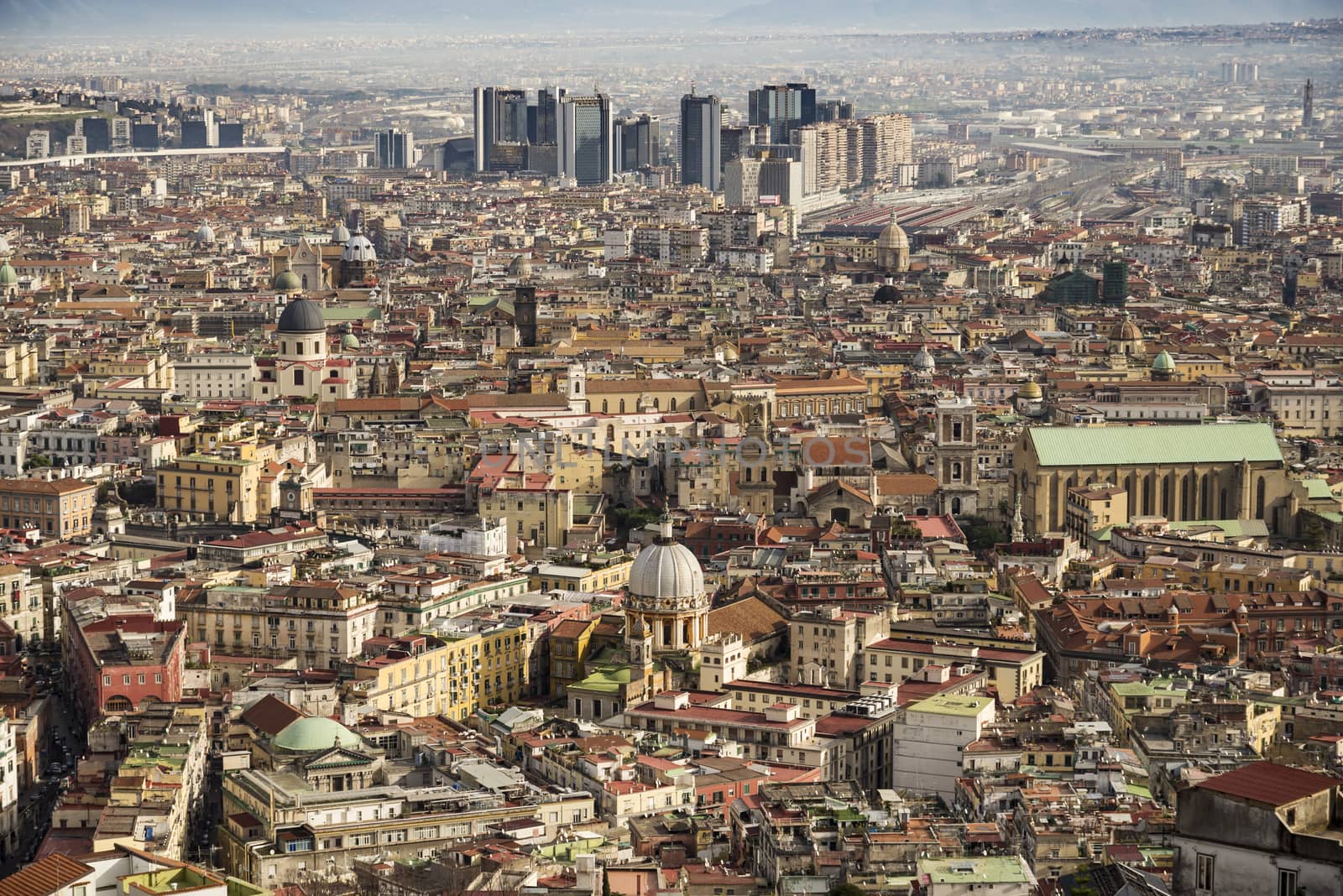 View of Naples from Castle Sant Elmo, Campania, Italy