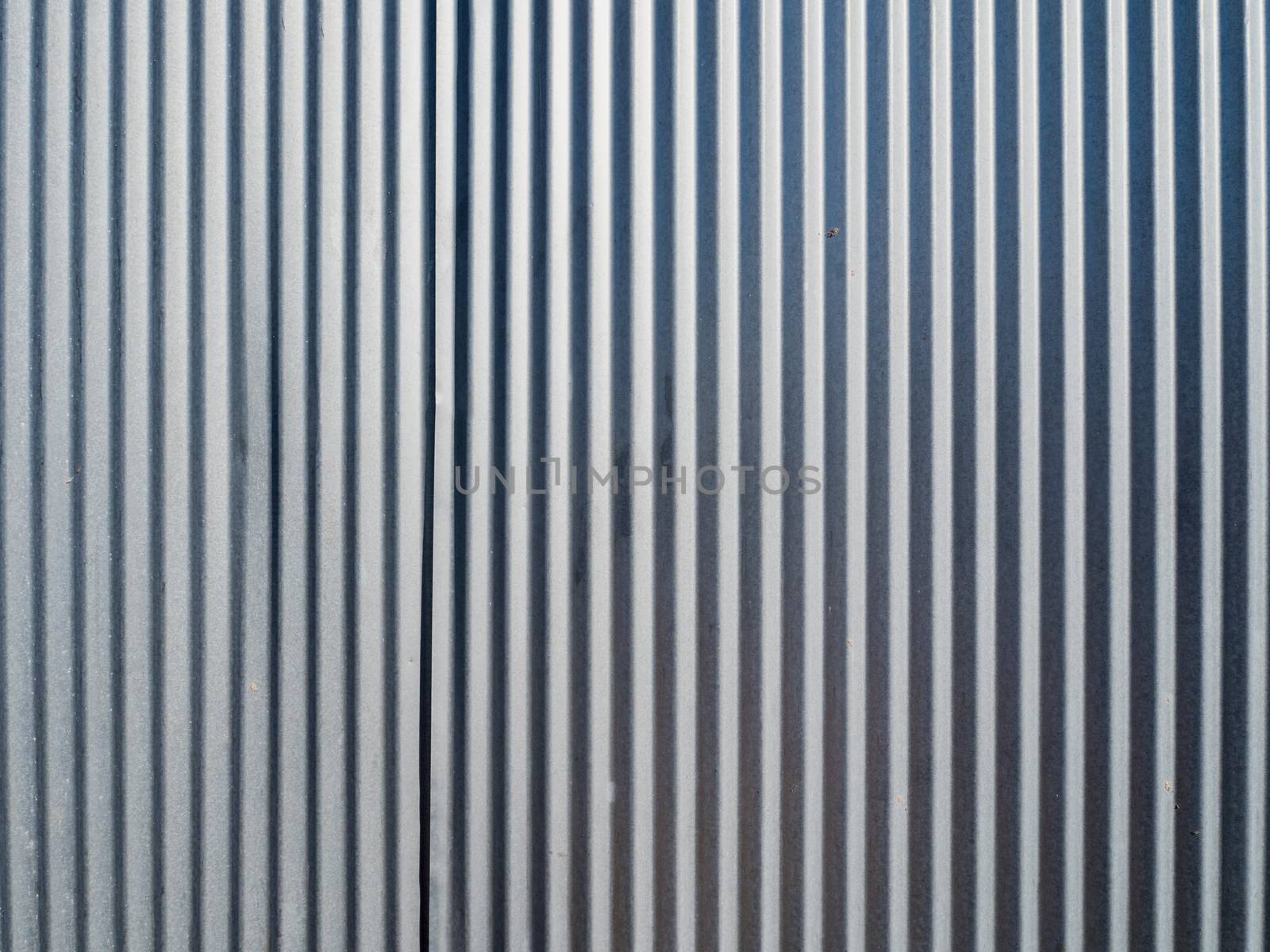 close up of corrugated sheet metal texture background