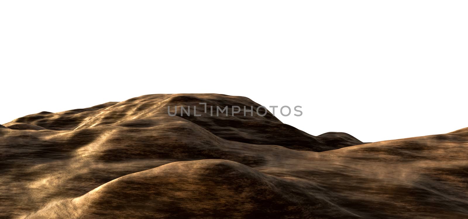 Isolated background of brown clay soil by cherezoff