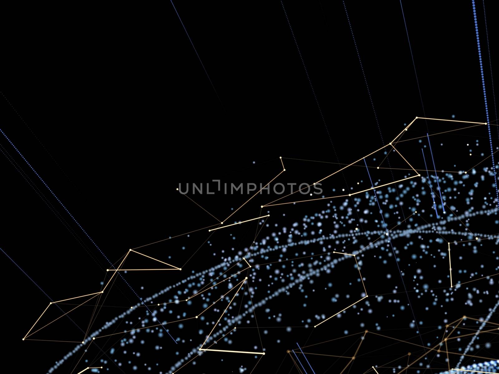 Global network background. World network concept. 3d illustration