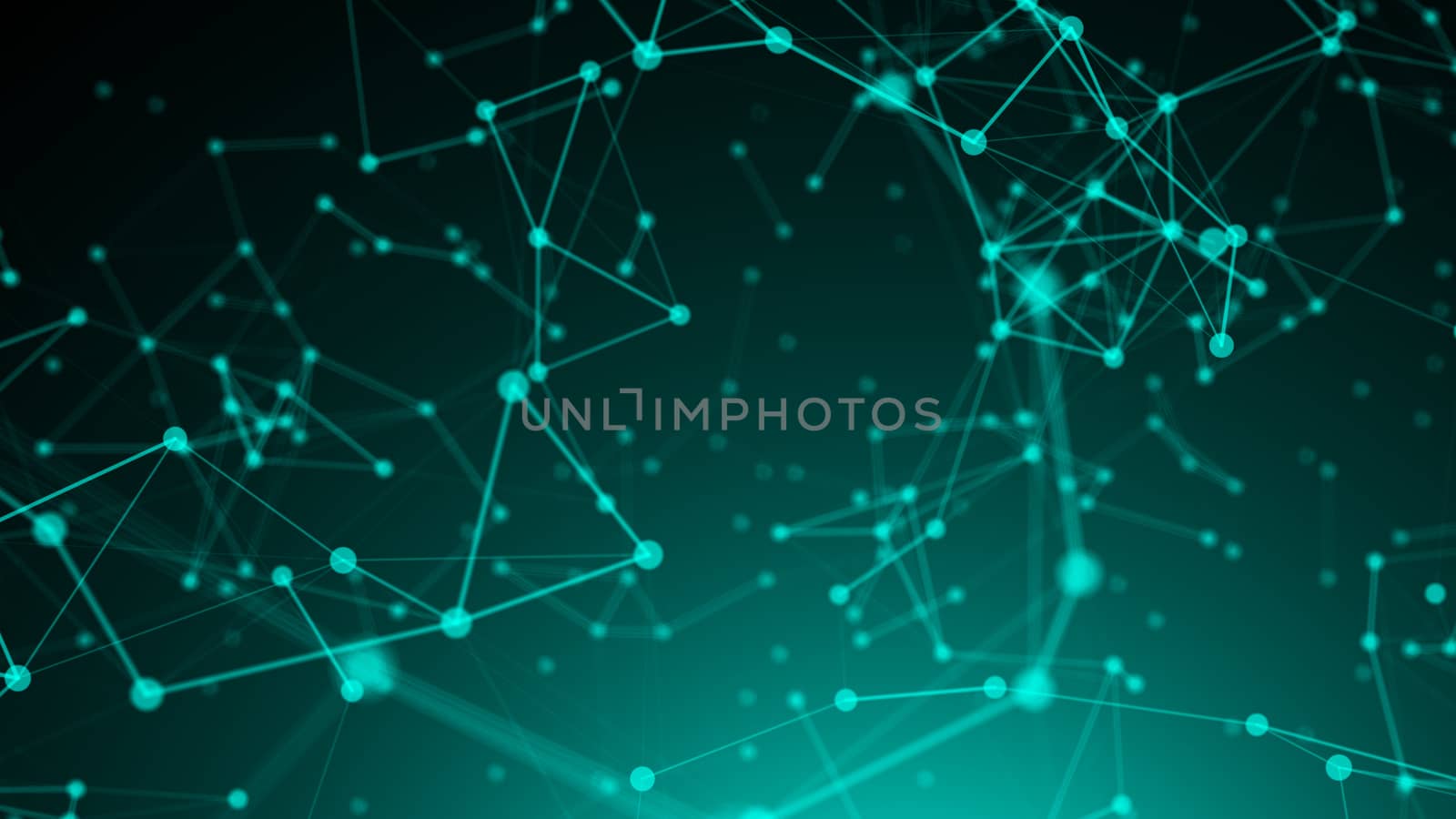 Abstract connection dots. Technology background. Network concept. 3d rendering