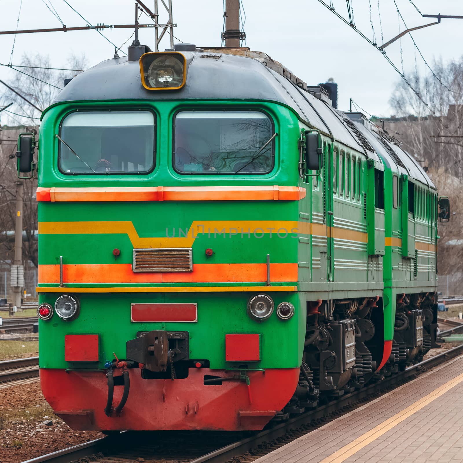 Green diesel locomotive by sengnsp