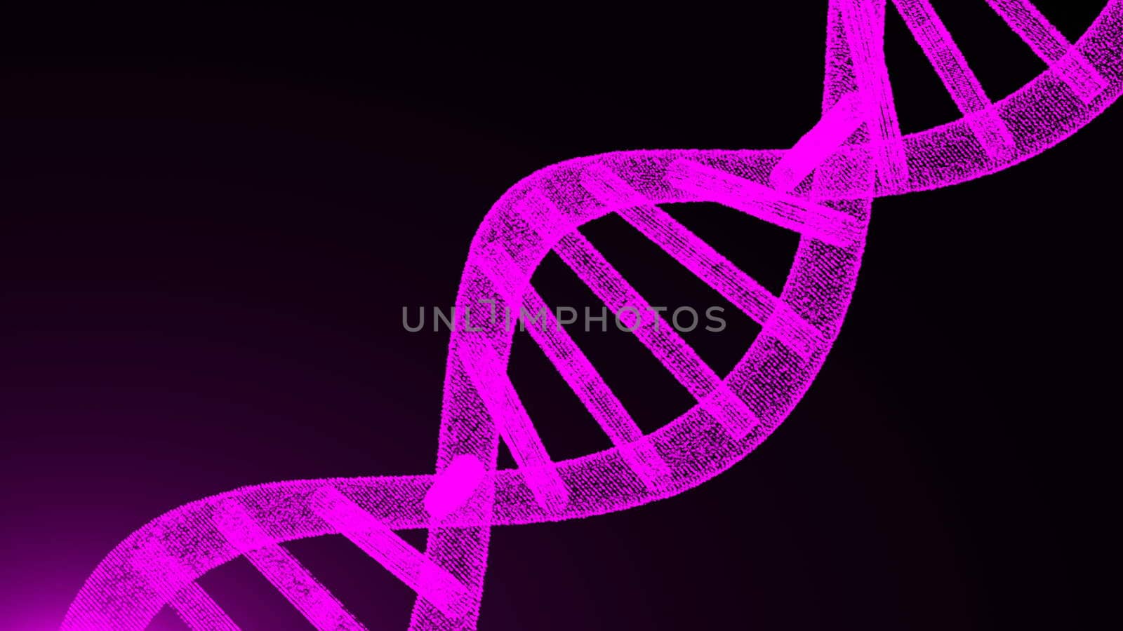 Abstract dna particles. Digital illustration backdrop by nolimit046