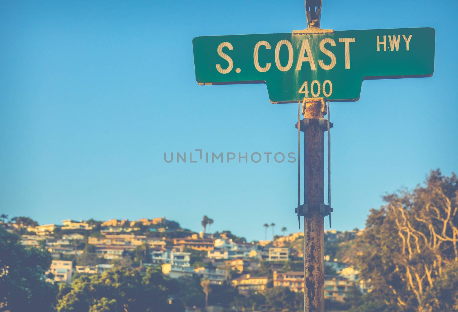 Sign For The Famous South Coast Highway In California