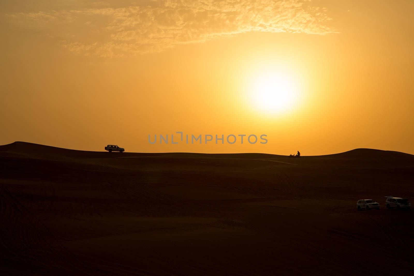 Sunset at the Pink Rock Desert, Sharjah, Dubai, UAE