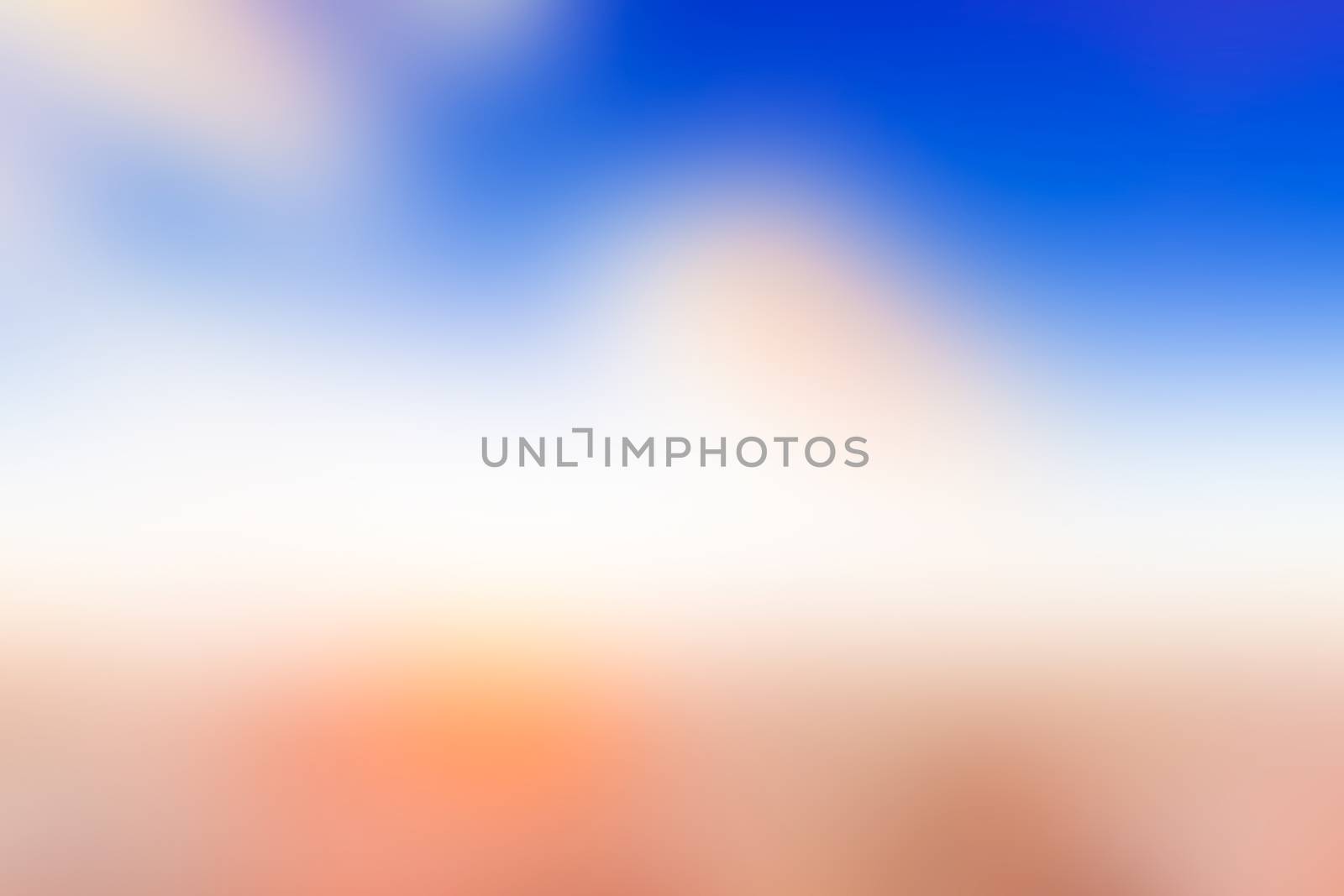 Blue orange abstract blurred background by sengnsp