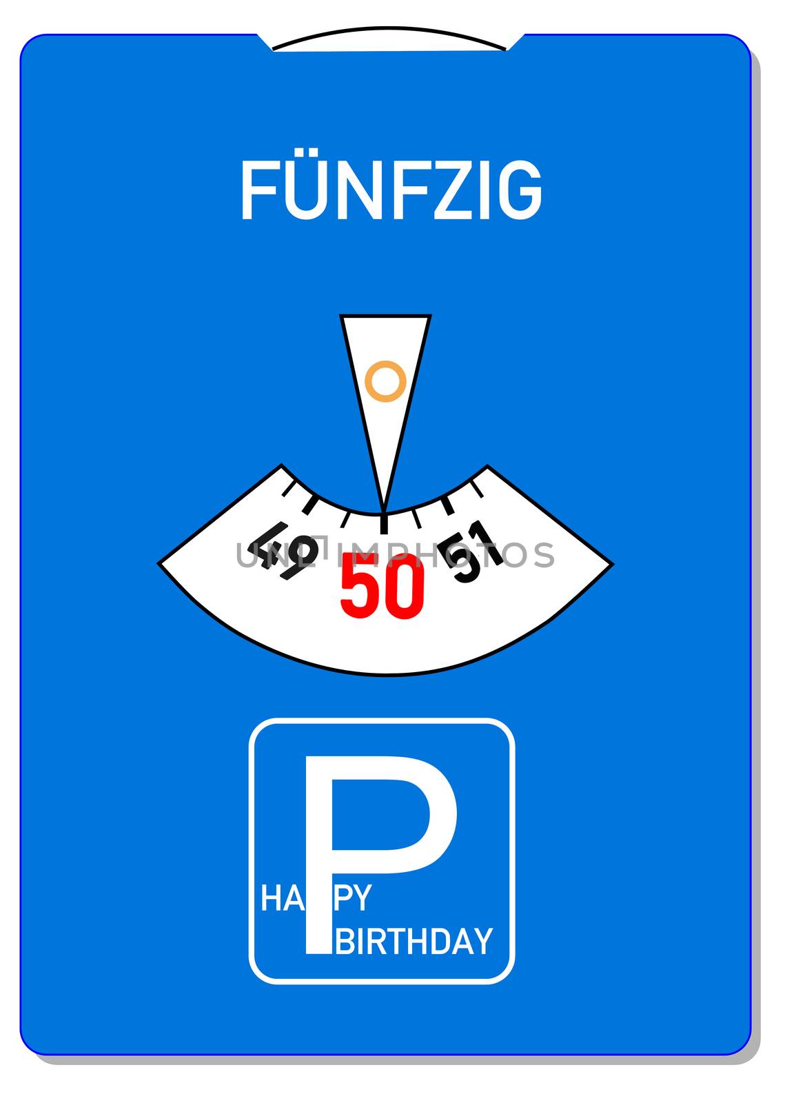 50th birthday card by HdDesign