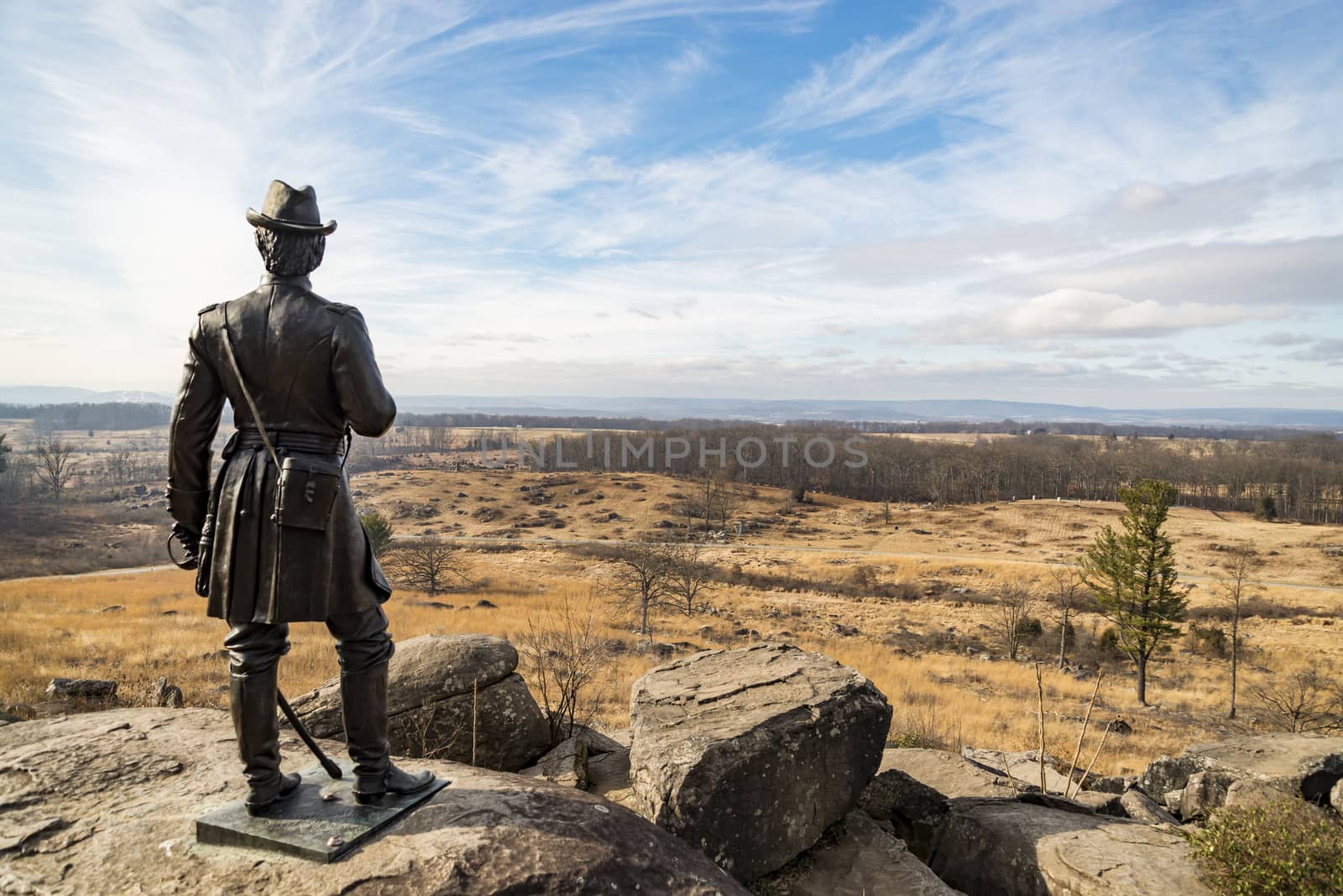 Little Round Top view by edella