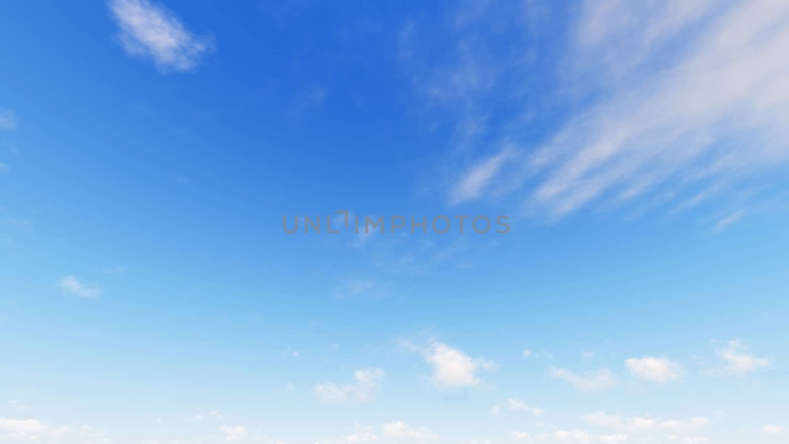 Cloudy blue sky abstract background, blue sky background with tiny clouds, 3d illustration