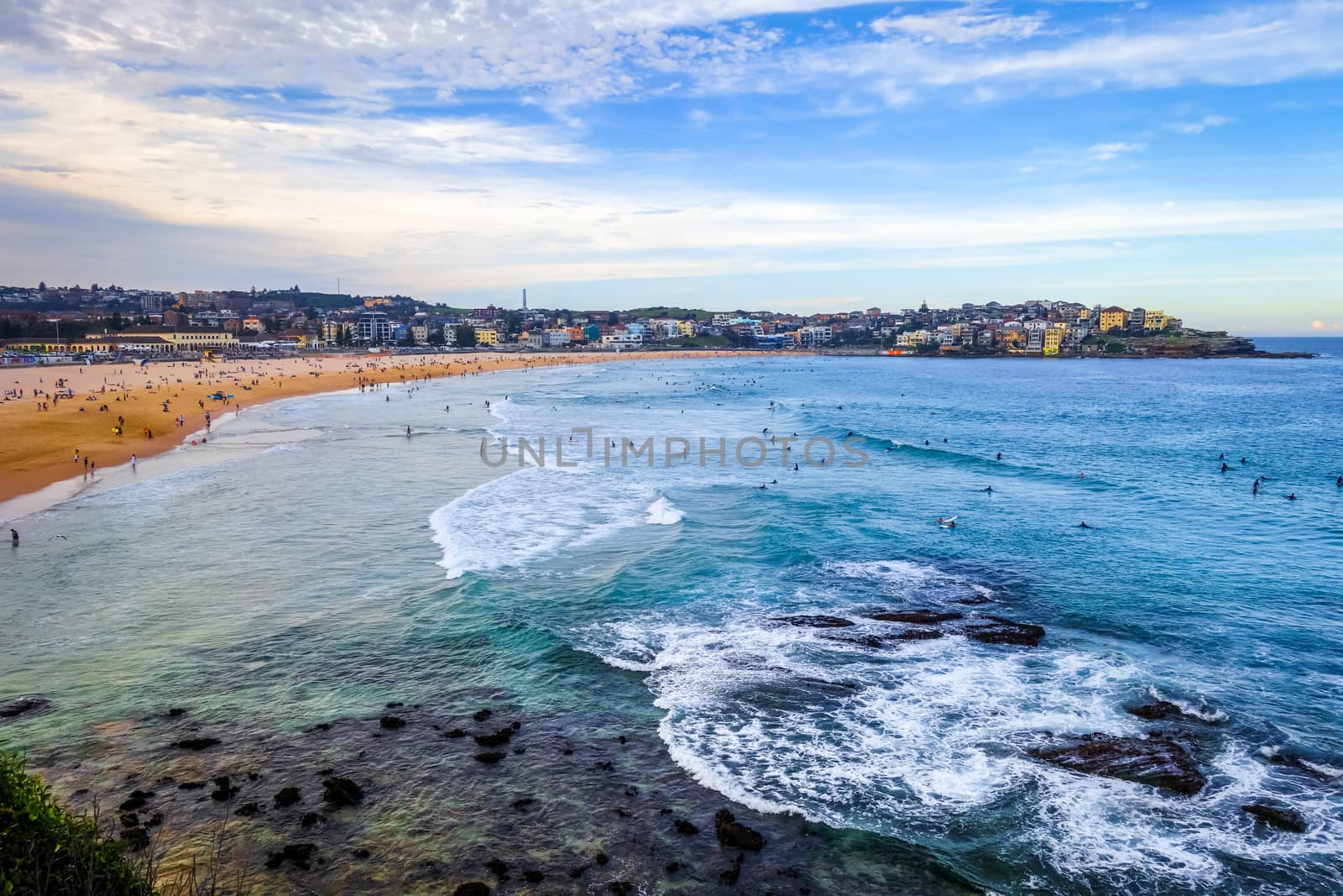Bondi Beach and seascape view, Sidney, Australia