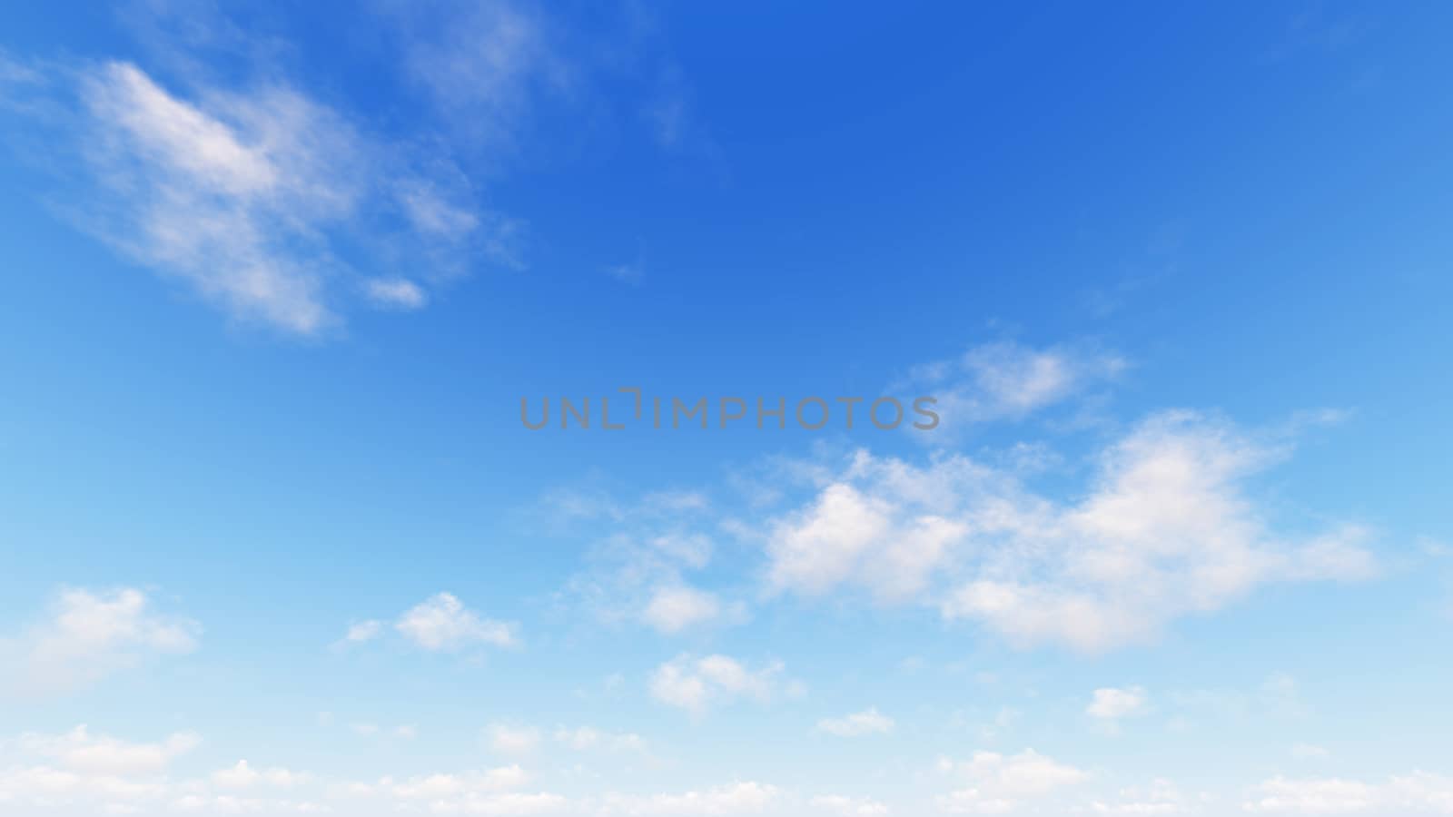 Cloudy blue sky abstract background, blue sky background with tiny clouds, 3d illustration