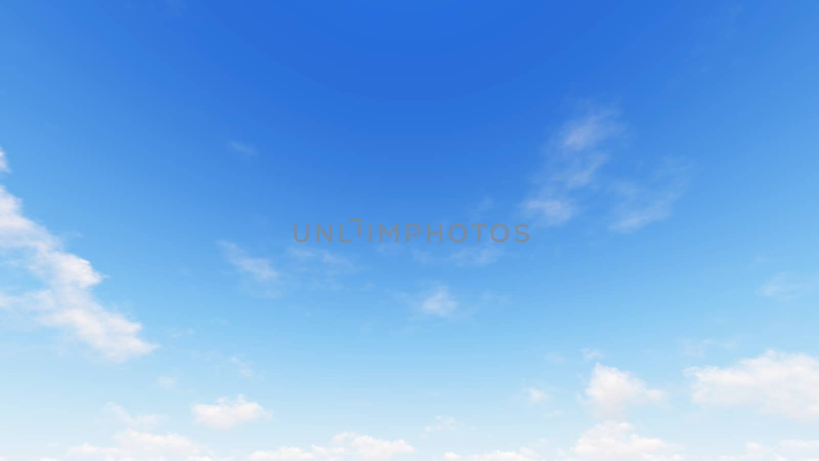 Cloudy blue sky abstract background, blue sky background with tiny clouds, 3d illustration