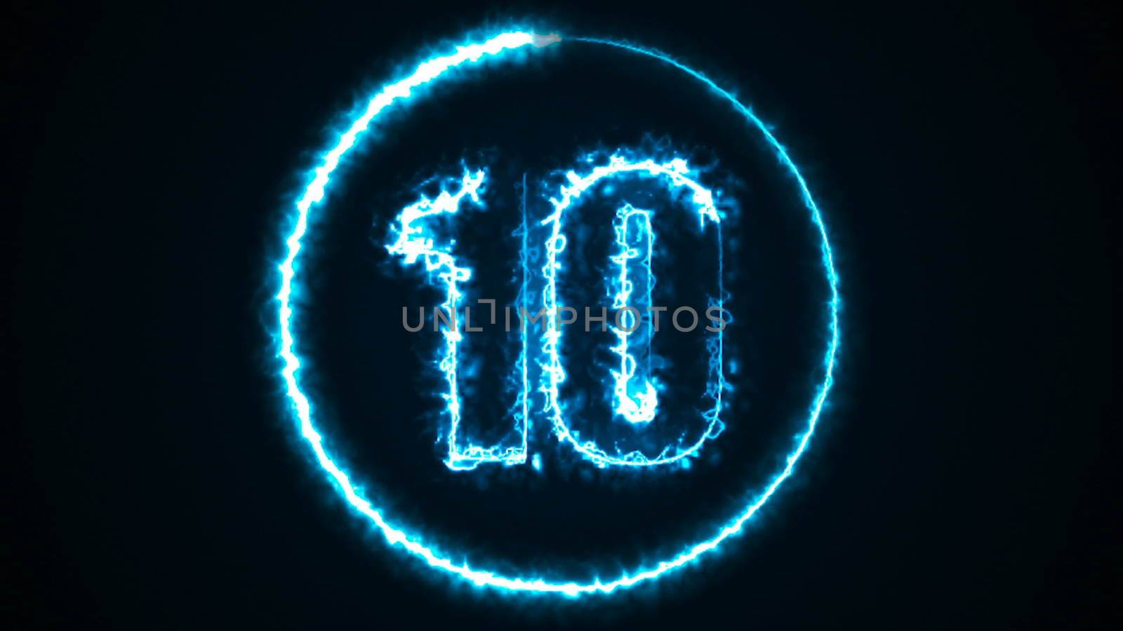 Abstract background with energy number. Digital 3d rendering by nolimit046