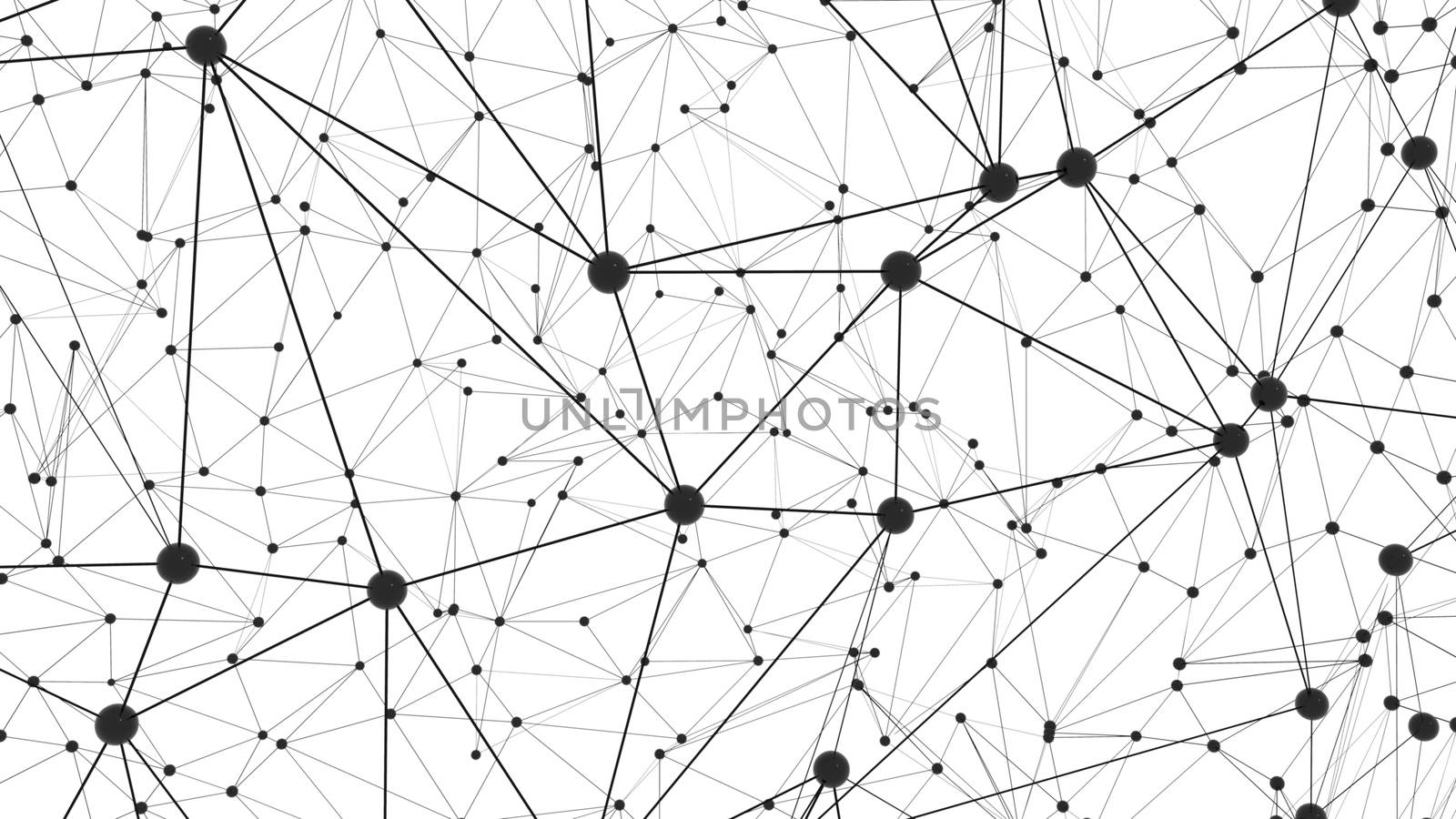 Global network connections with points and lines by cherezoff