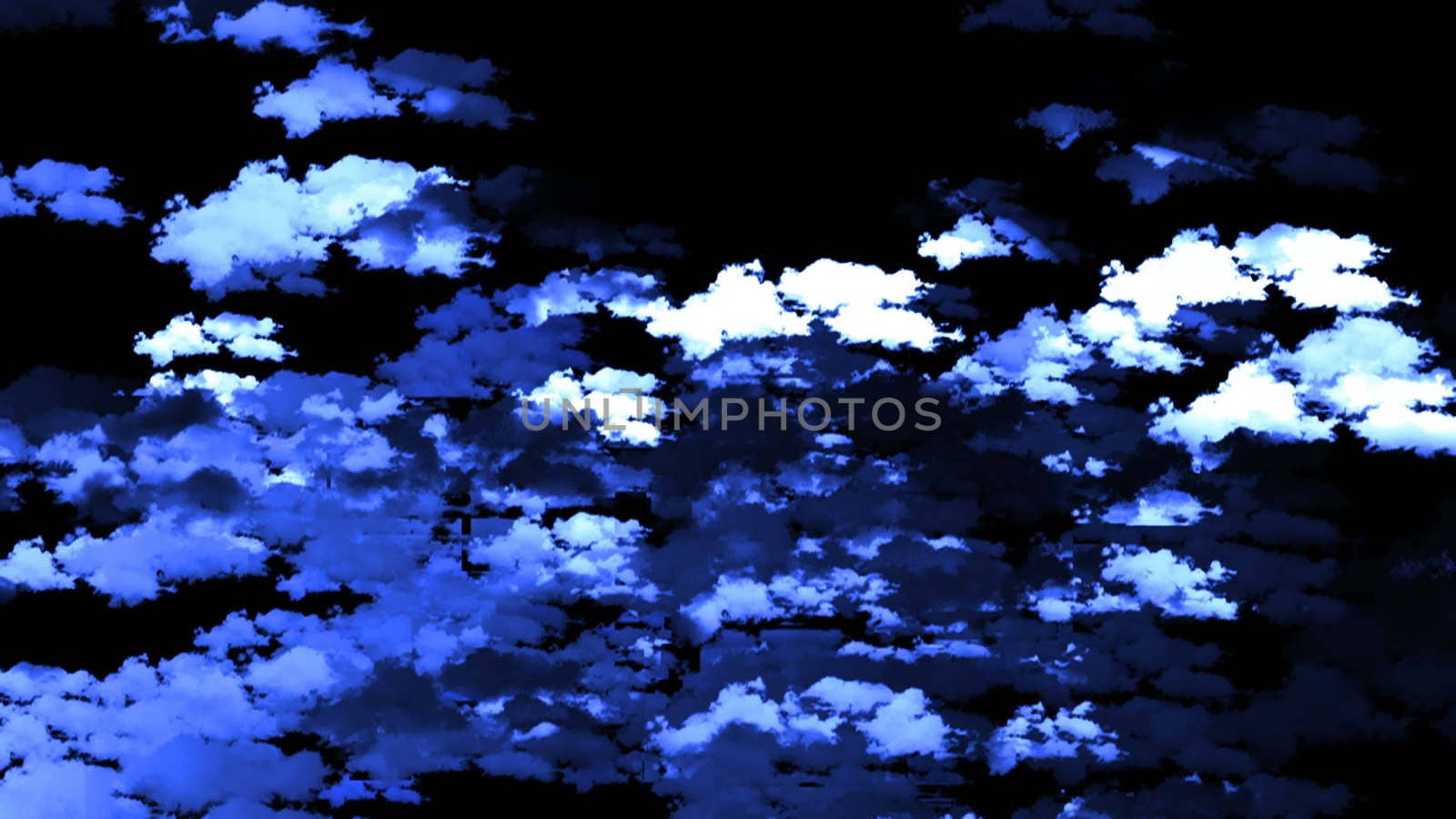 Abstract background with clouds. Digital 3d rendering