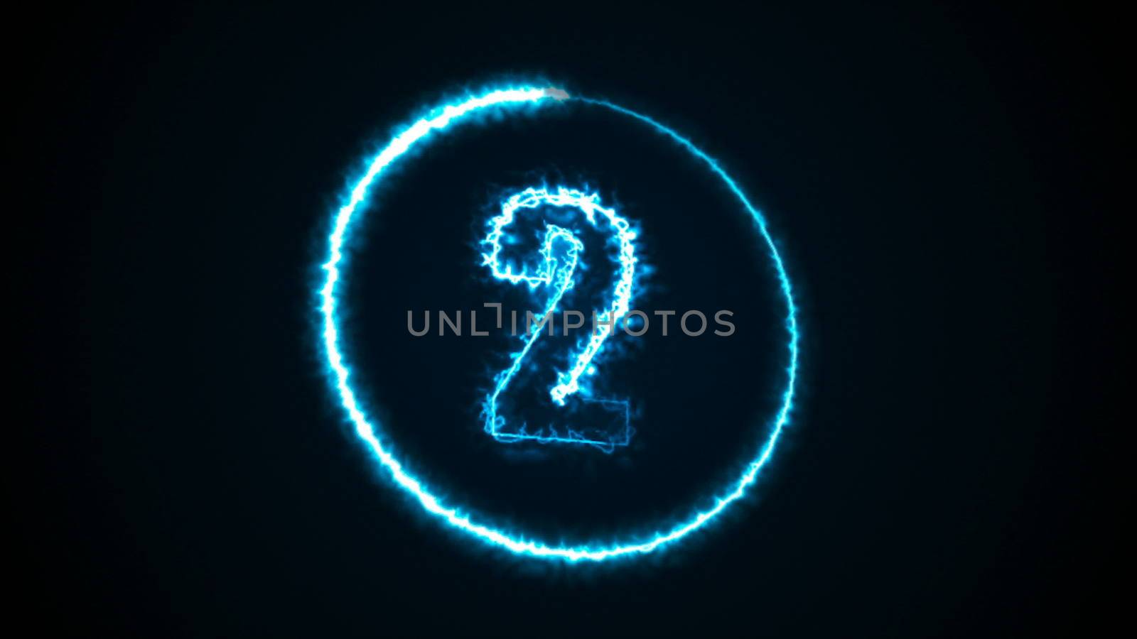 Abstract background with energy number. Digital 3d rendering by nolimit046