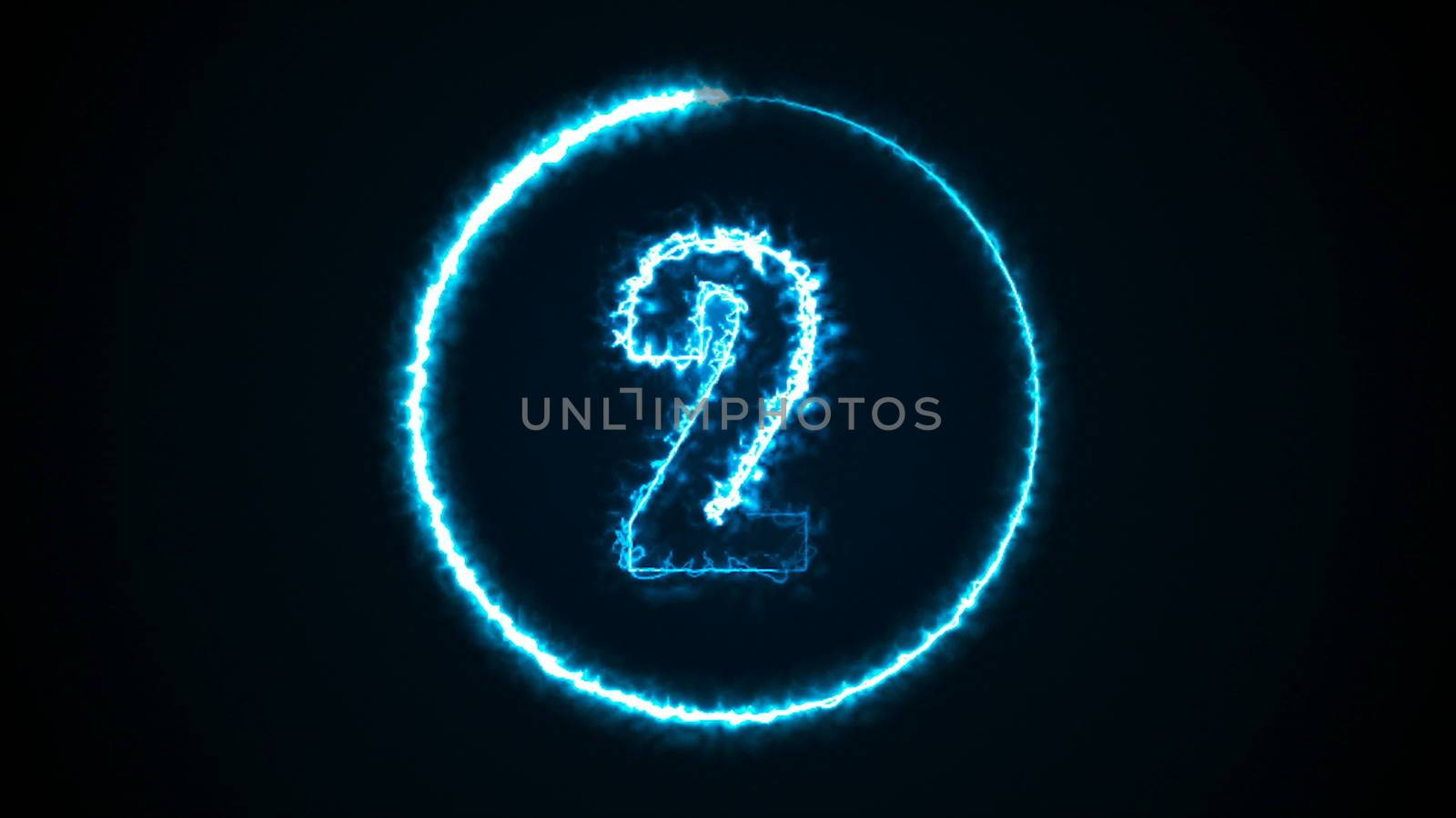 Abstract background with energy number. Digital 3d rendering by nolimit046
