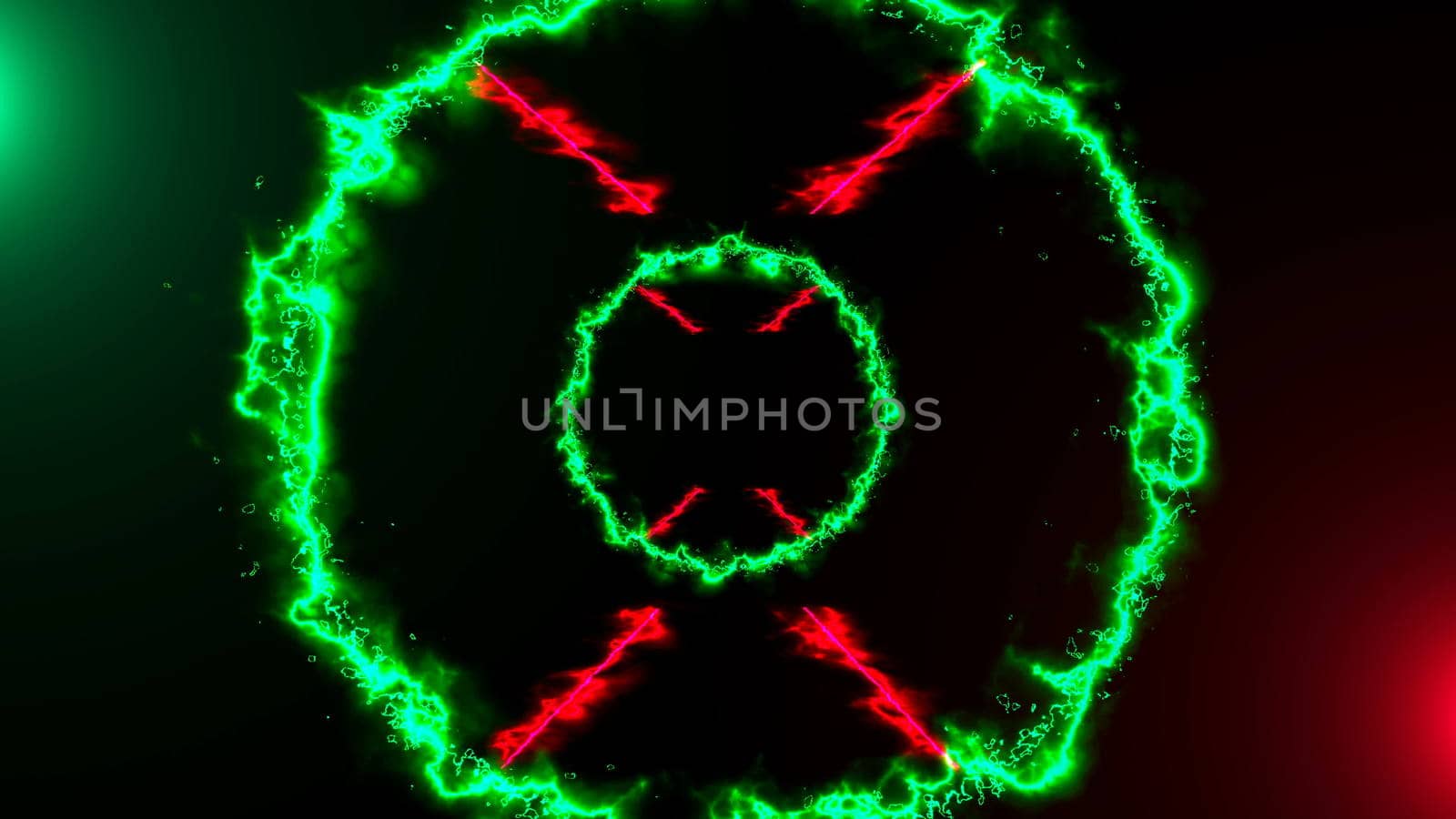 Abstract background with energy tunnel. Digital 3d rendering