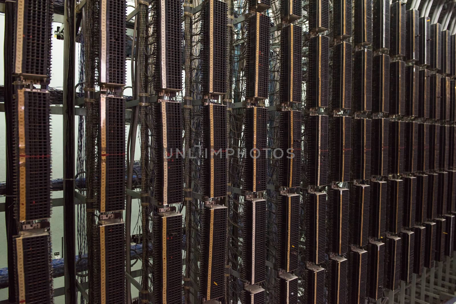 Photo of retro automatic telephone exchange