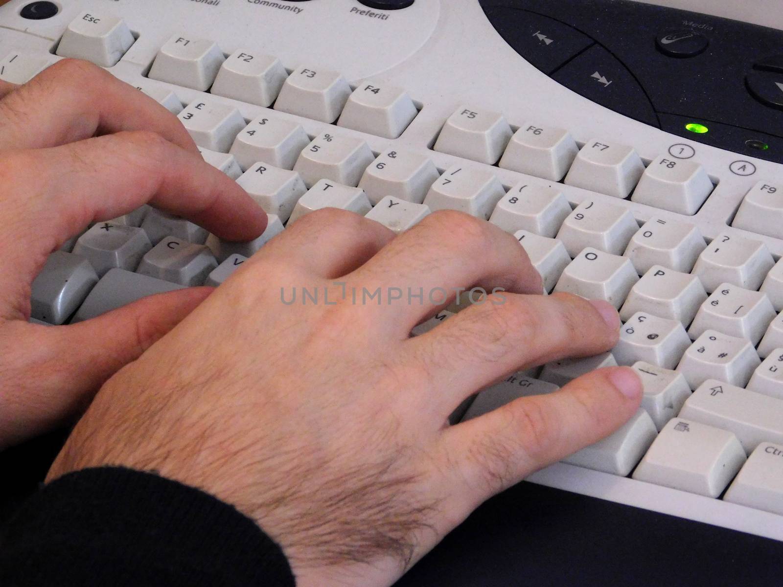 write to the computer