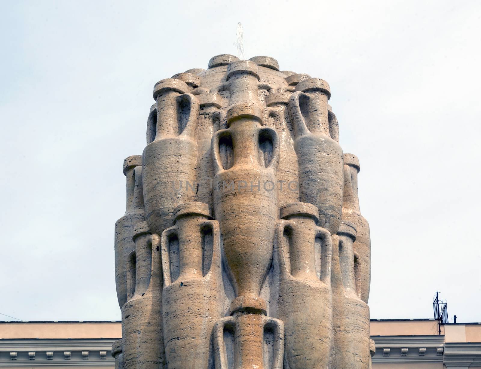 The Fontana delle Anfore (Fountain of the Amphorae), located in Testaccio, a quarter of Rome. The motive of the amphorae refers to the Monte Testaccio and to the symbol of the whole quarter