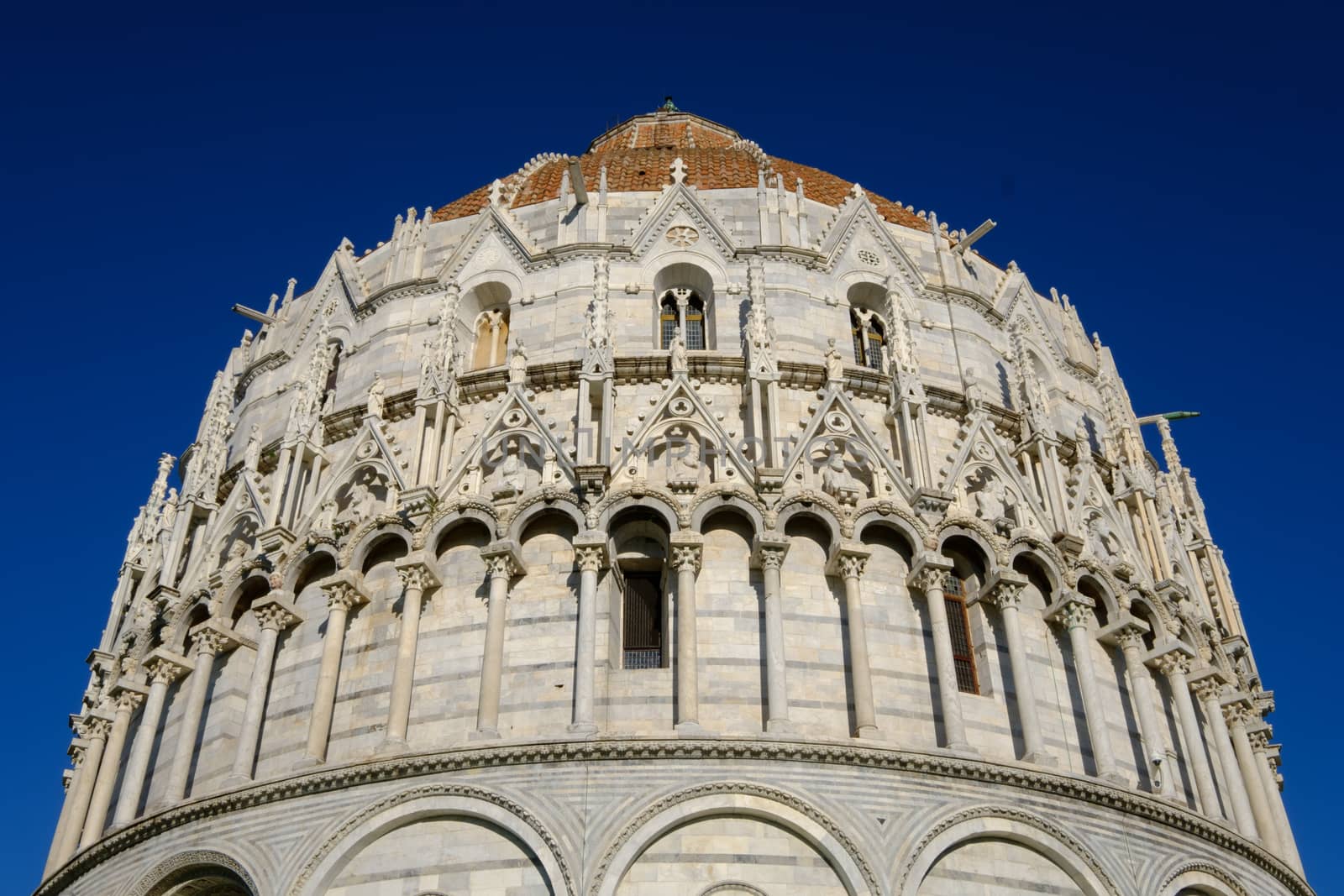 The Pisa Baptistery of St. John at Piazza dei Miracoli