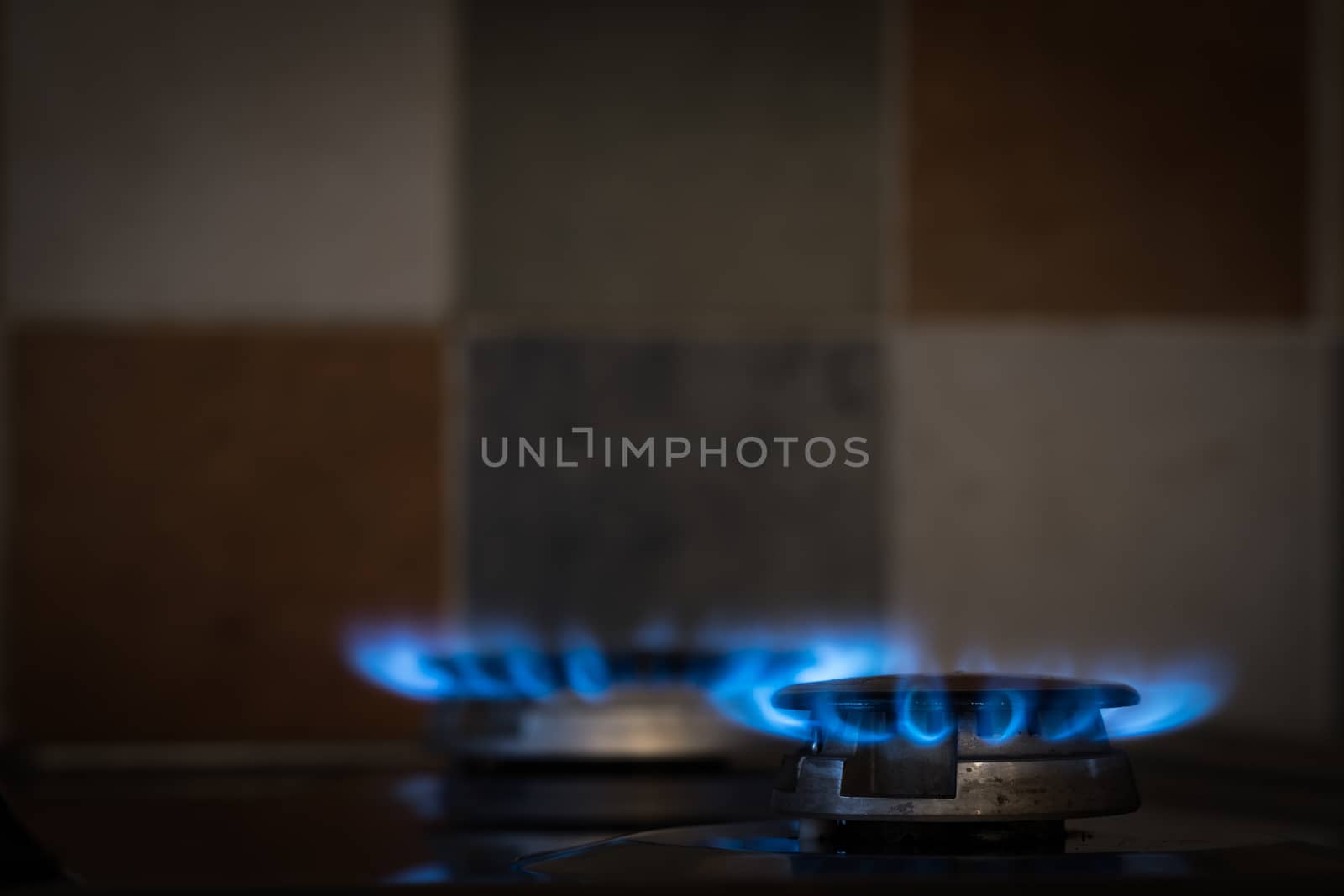 Image of cooker fire representing gas use and consumption.