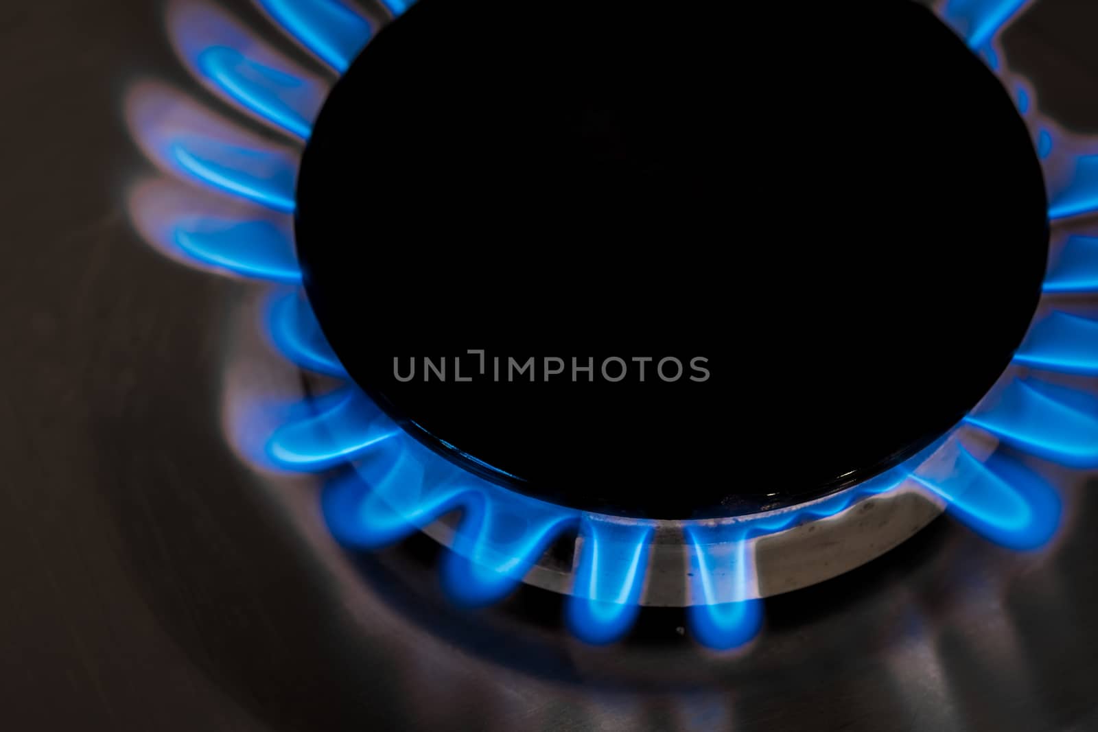 Image of cooker fire representing gas use and consumption.