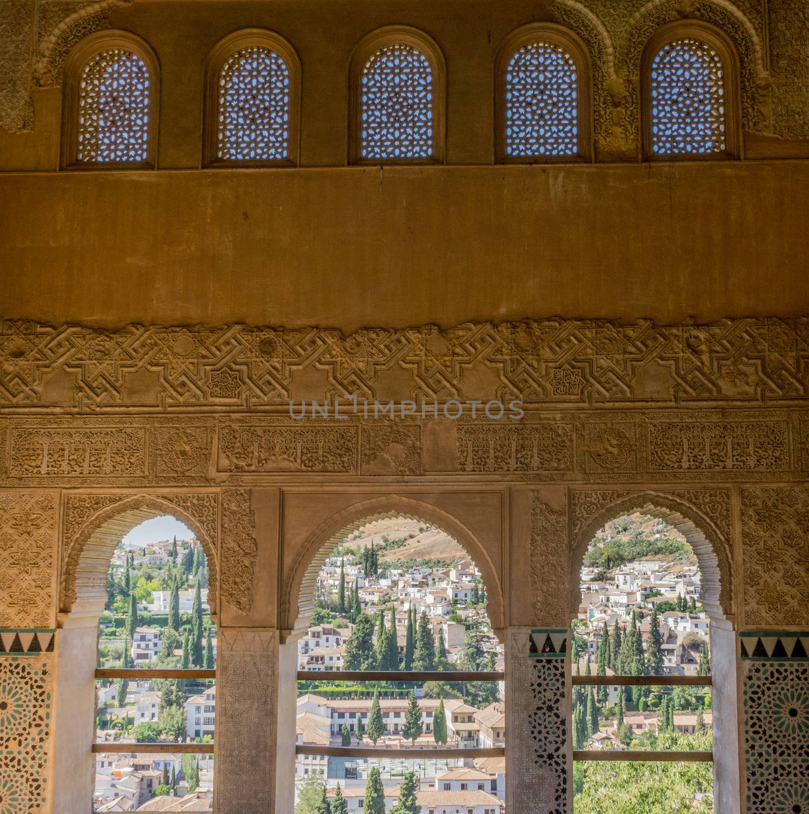 View of the Albayzin district of Granada, Spain, from a window i by ramana16