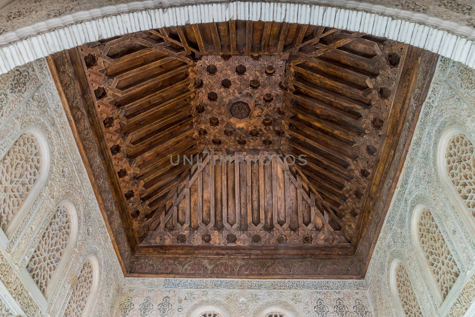 Rooftop interior with design pattern in Granada, Spain, Europe by ramana16