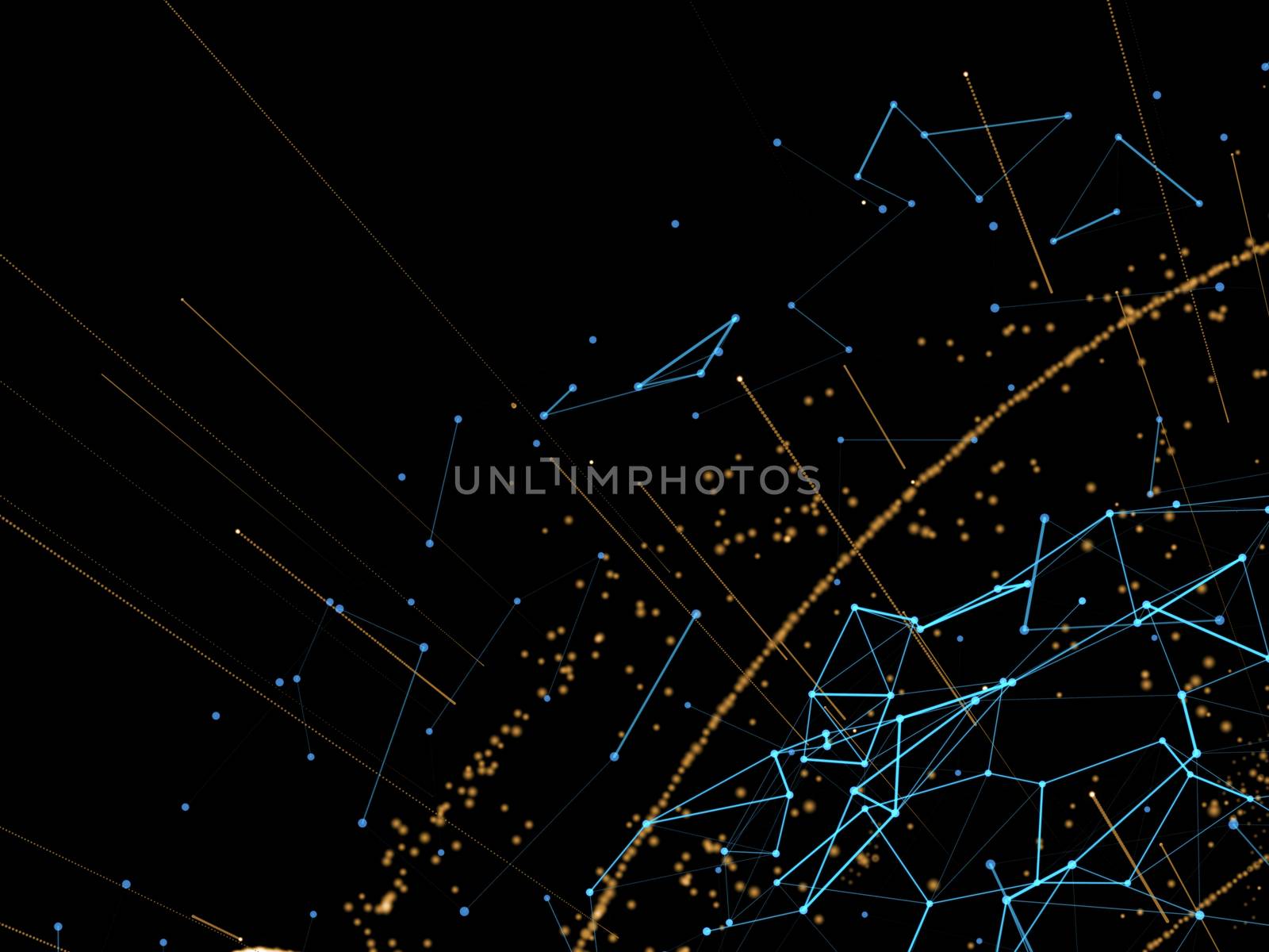 Global network background. World network concept. 3d illustration