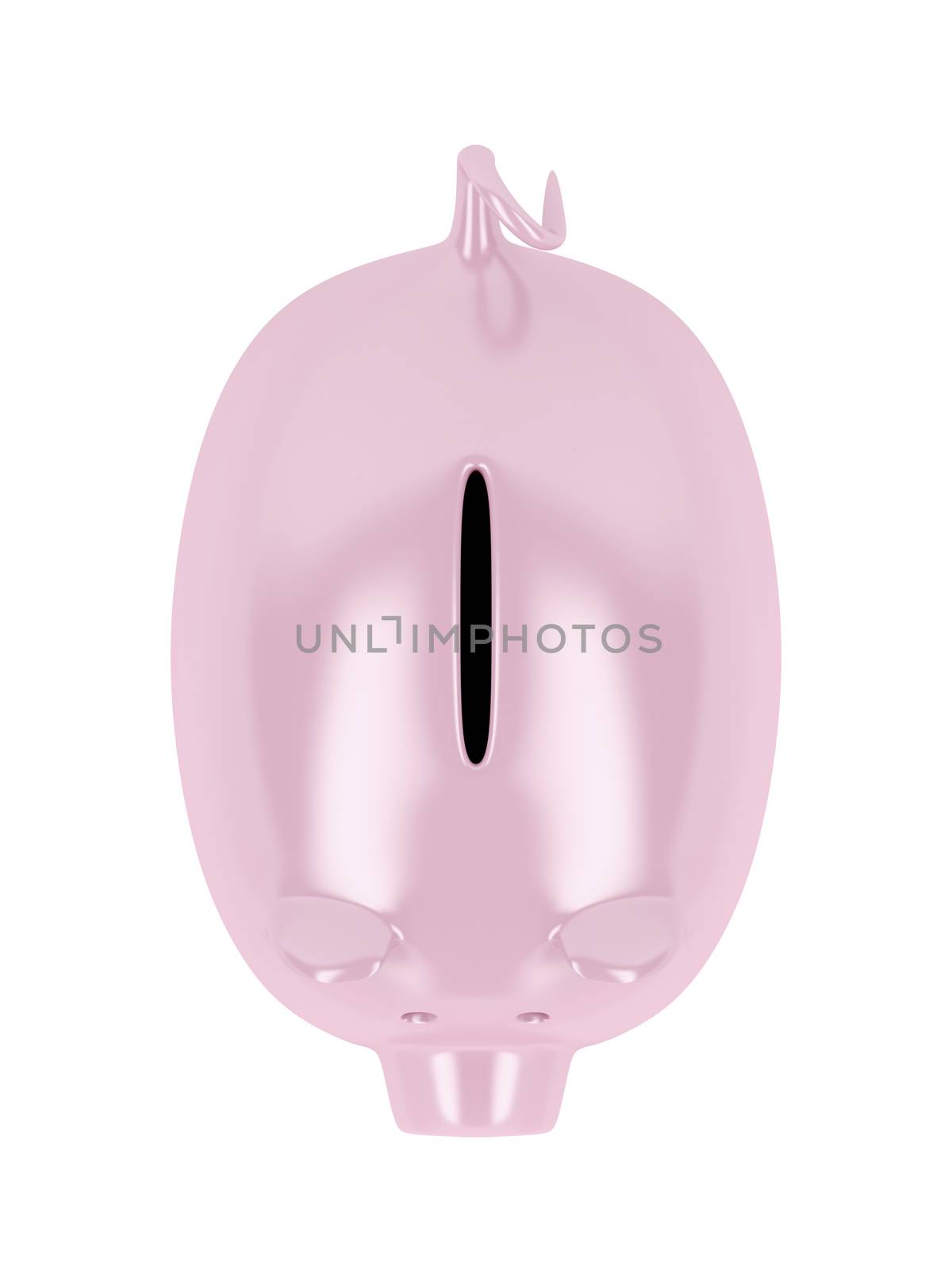 Piggy bank on white by magraphics