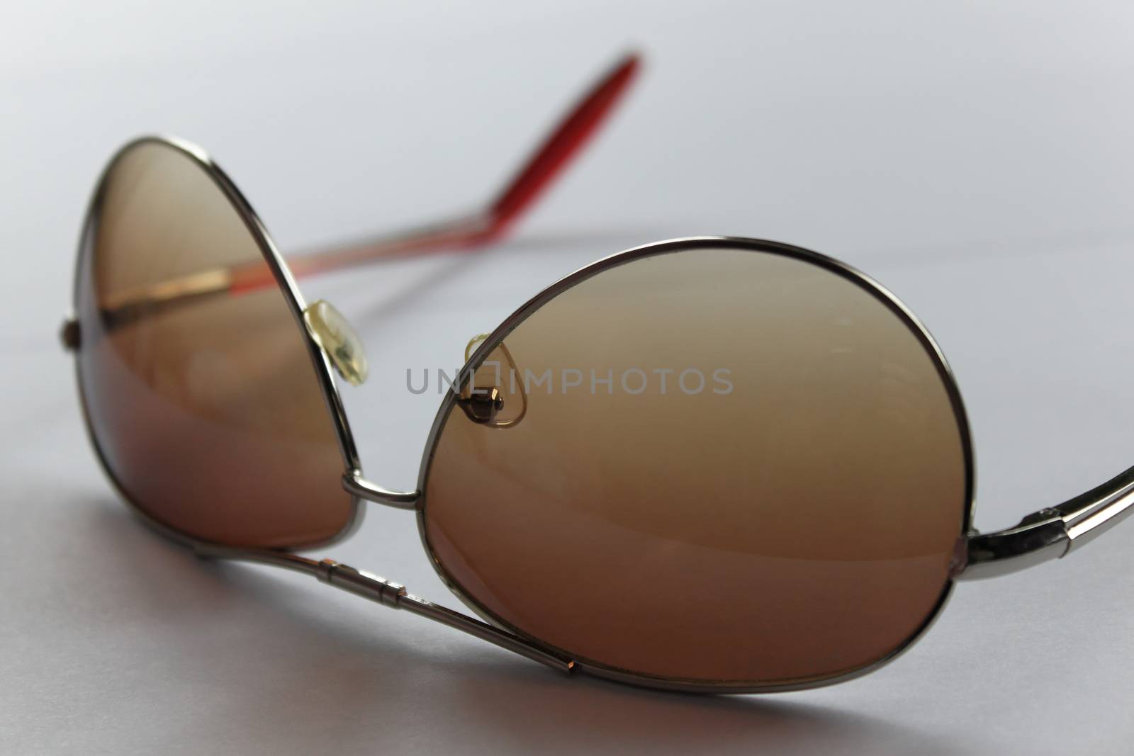 Brown aviator style sunglasses by Kasia_Lawrynowicz