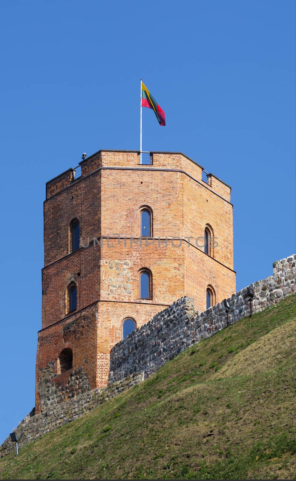 Tower of Gediminas, symbol of Vilnius, capital of Lithuania