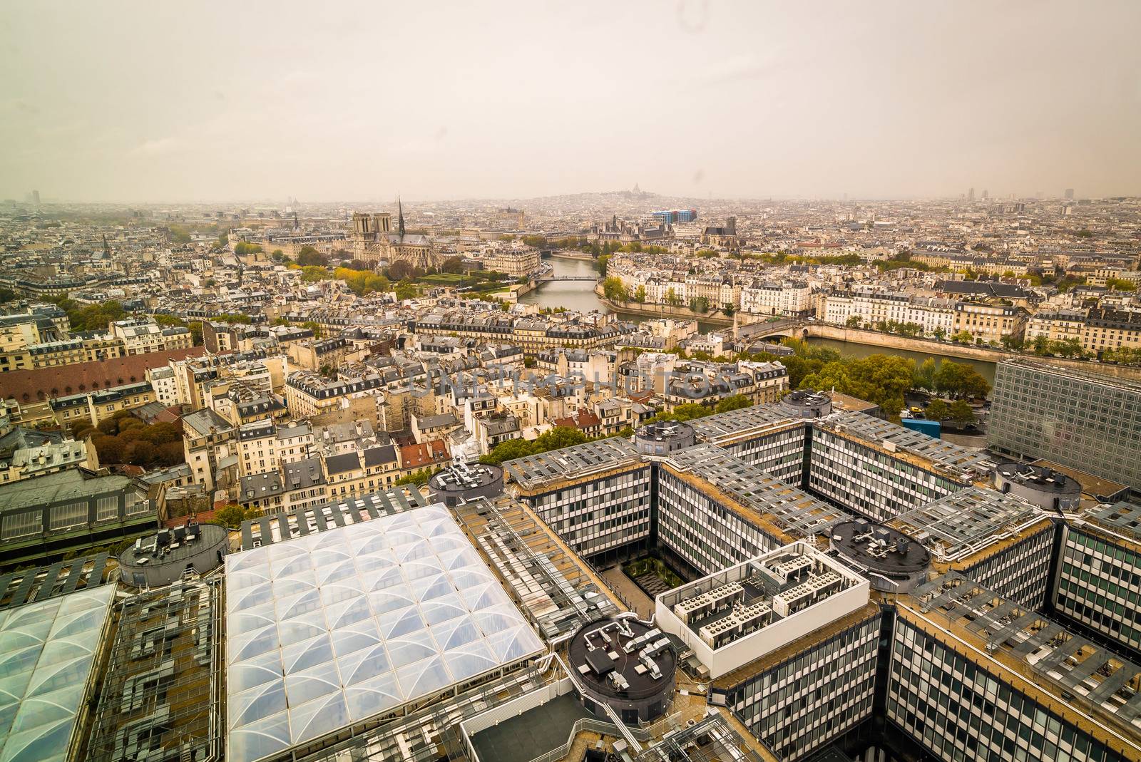 University of Paris Jussieu with Paris in the background