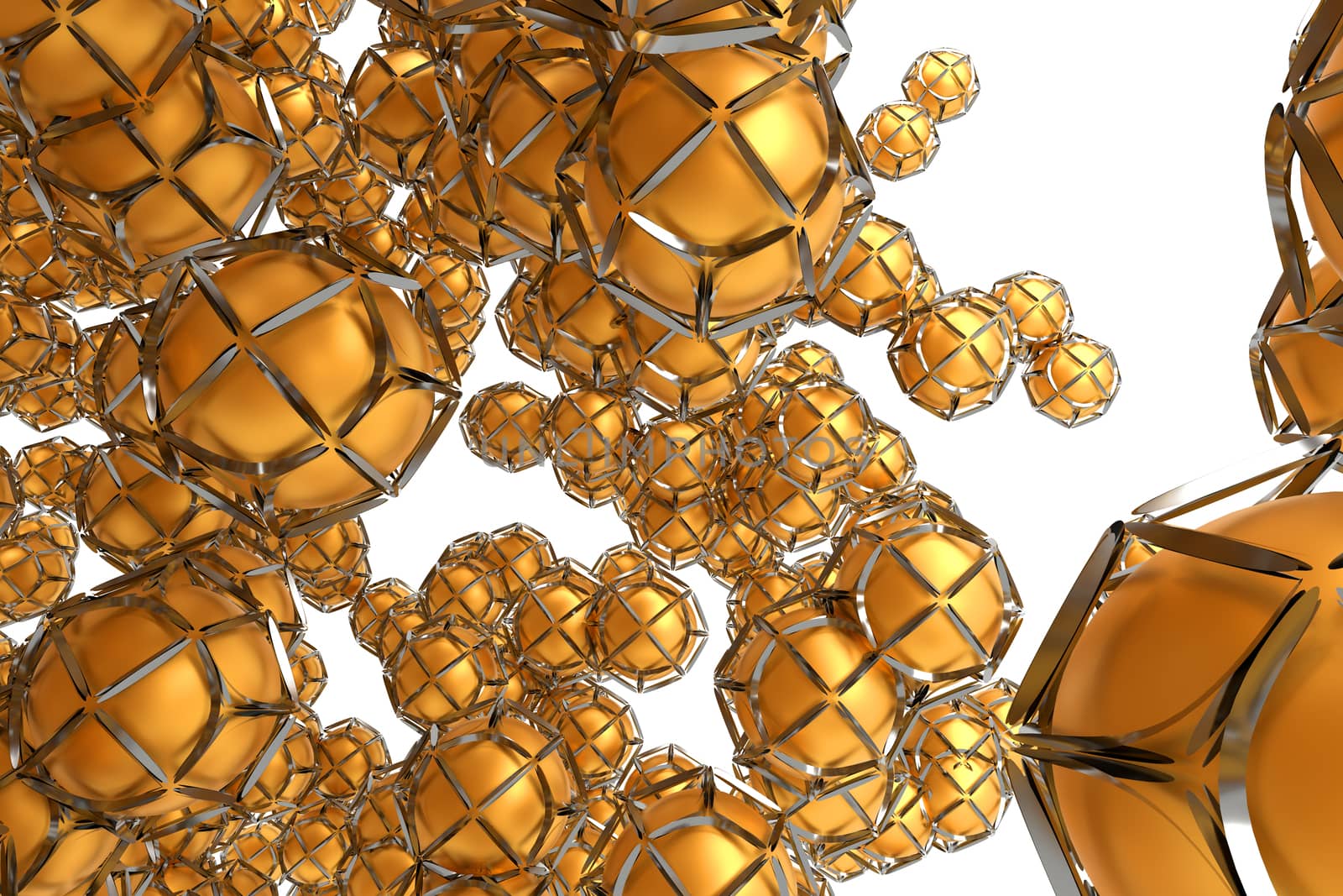 Metal spheres in a frame shell by cherezoff
