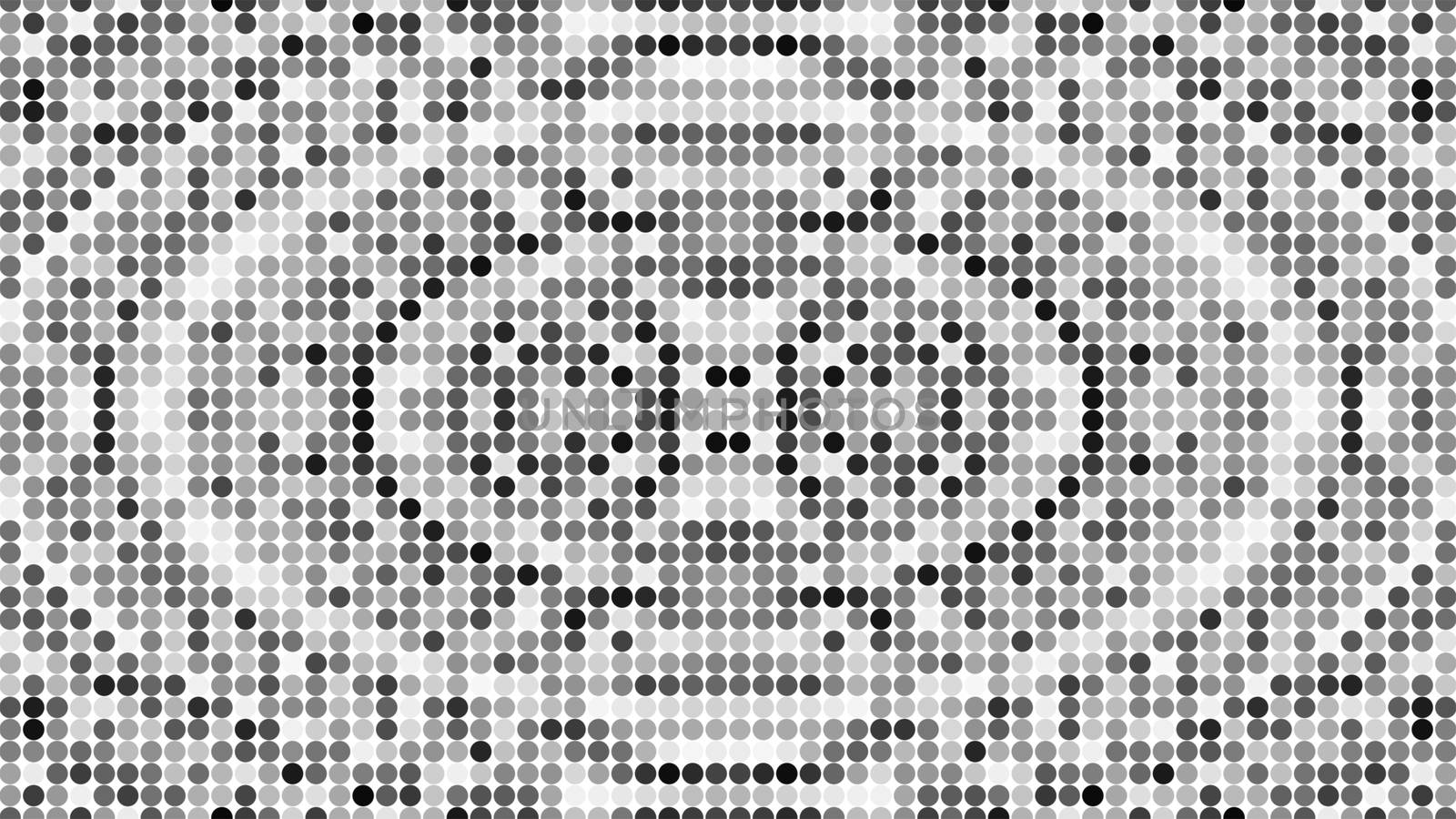 Abstract halftone dotted background. Monochrome pattern with dot and circles by nolimit046