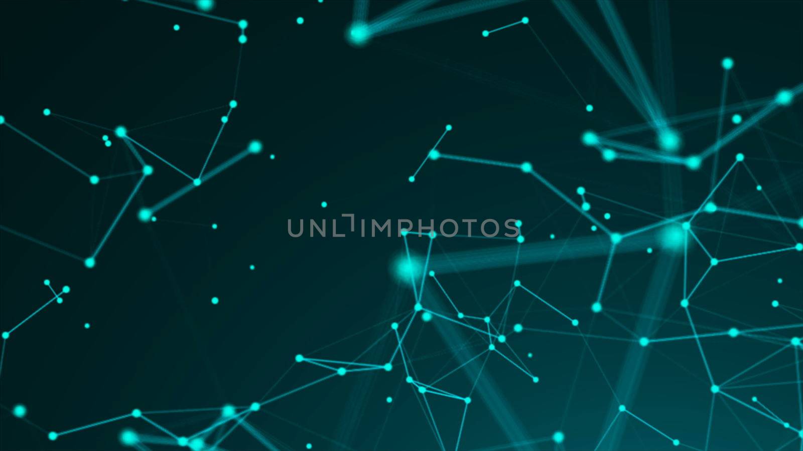 Abstract connection dots. Technology background. Network concept. 3d rendering