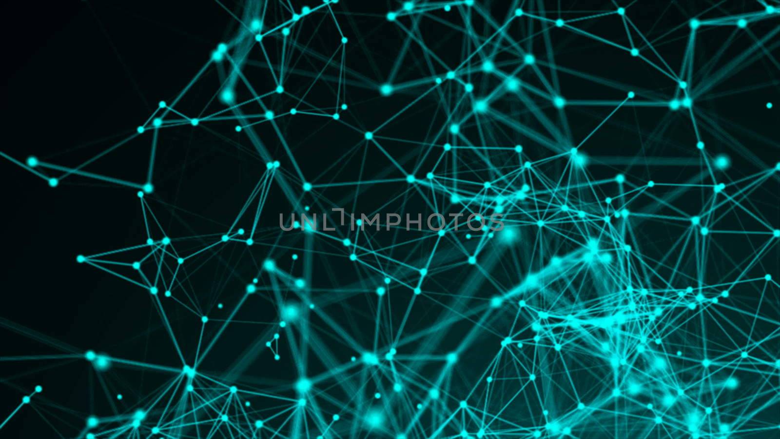 Abstract connection dots. Technology background. Network concept. 3d rendering