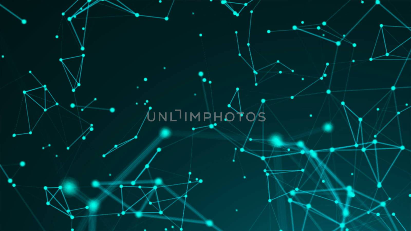 Abstract connection dots. Technology background. Network concept. 3d rendering