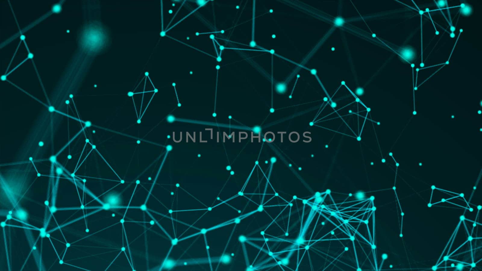 Abstract connection dots. Technology background. Network concept. 3d rendering