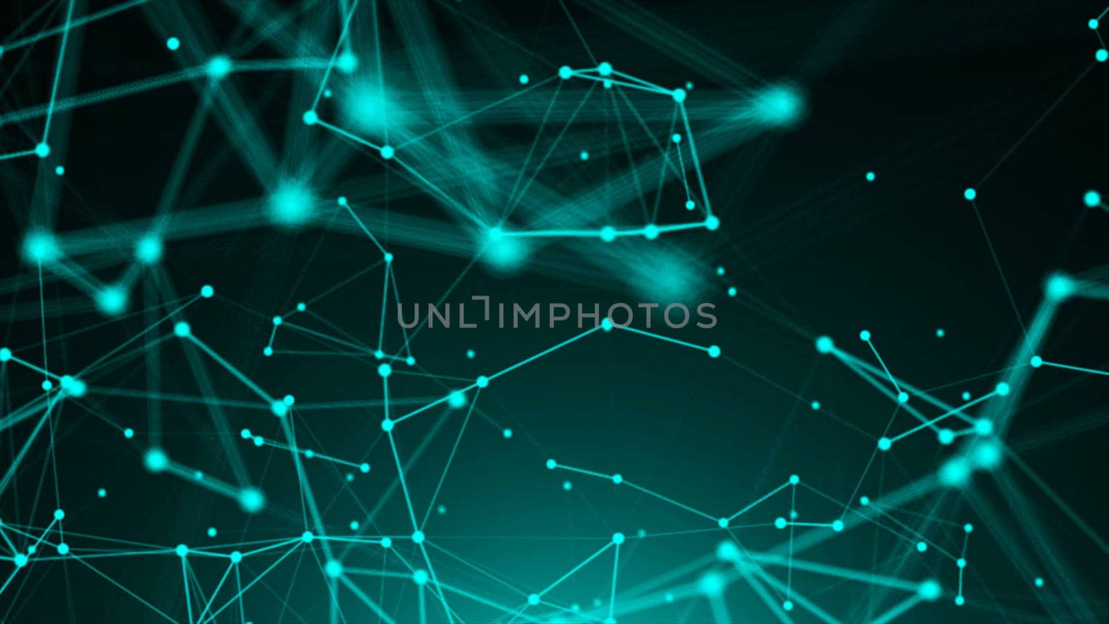 Abstract connection dots. Technology background. Network concept. 3d rendering