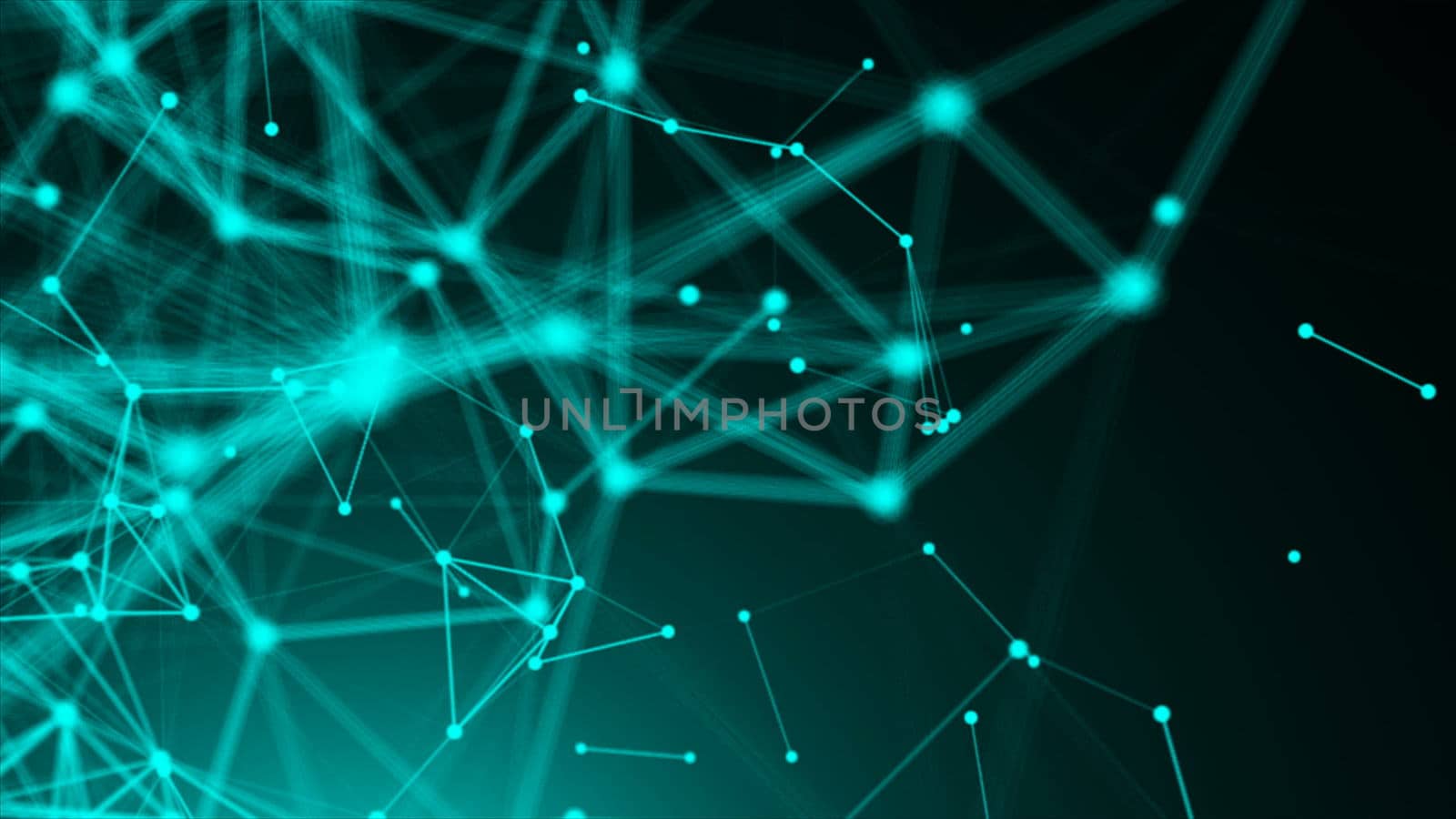 Abstract connection dots. Technology background. Network concept. 3d rendering