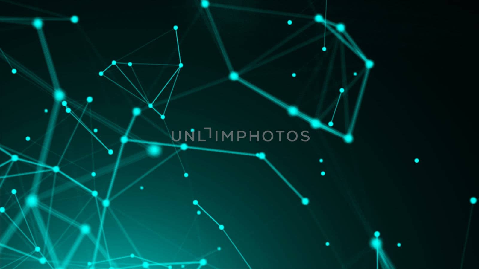 Abstract connection dots. Technology background. Network concept. 3d rendering