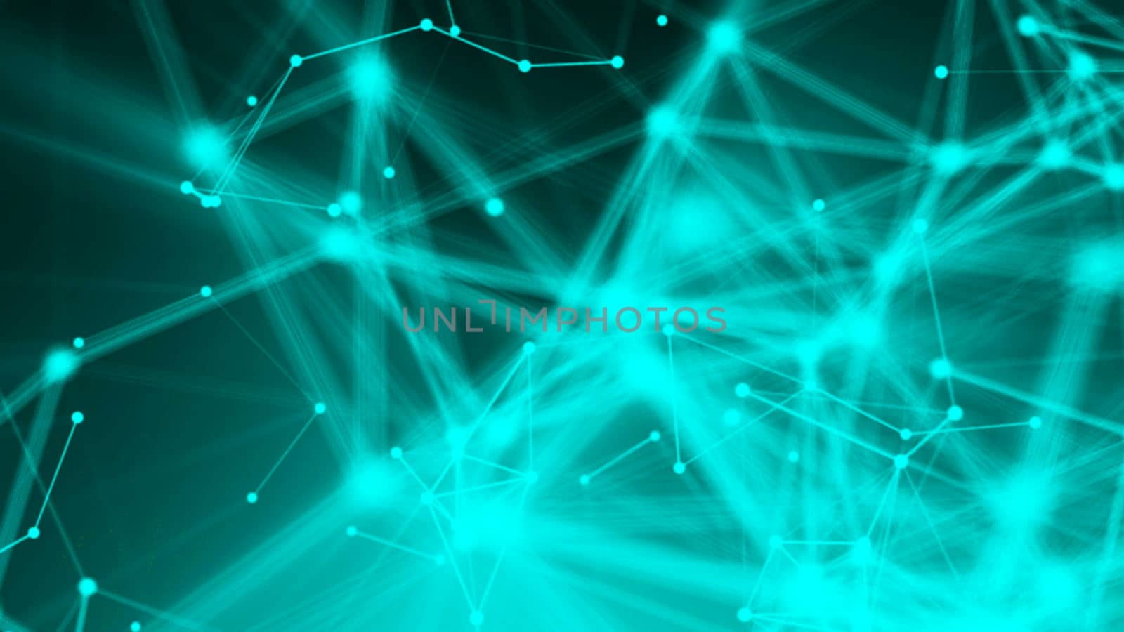 Abstract connection dots. Technology background. Network concept. 3d rendering