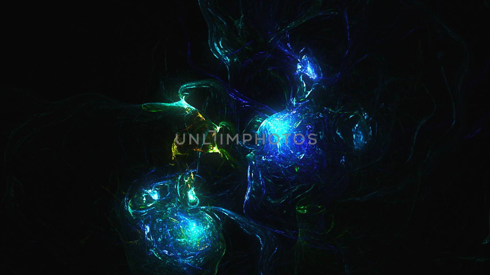 Abstract fractal background 3d rendering animation. Seamless loop.