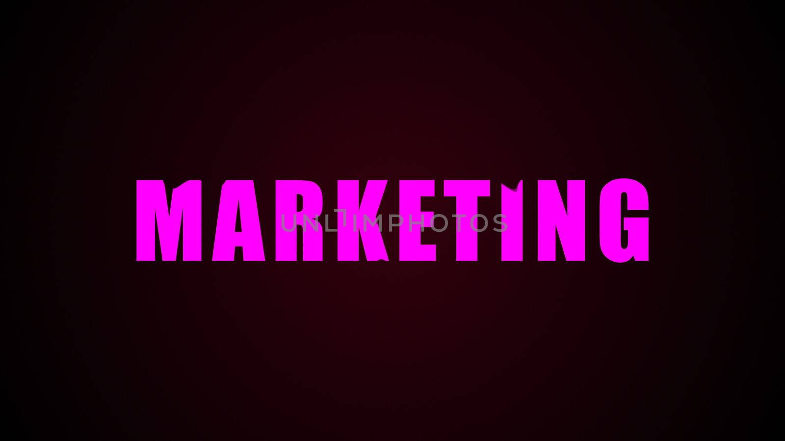 Marketing text. Abstract background. Digital 3d rendering