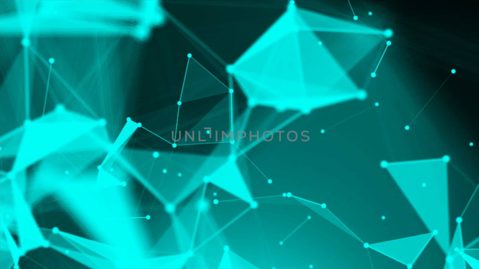 Abstract Polygonal Space Background with Connecting Dots and Lines by nolimit046