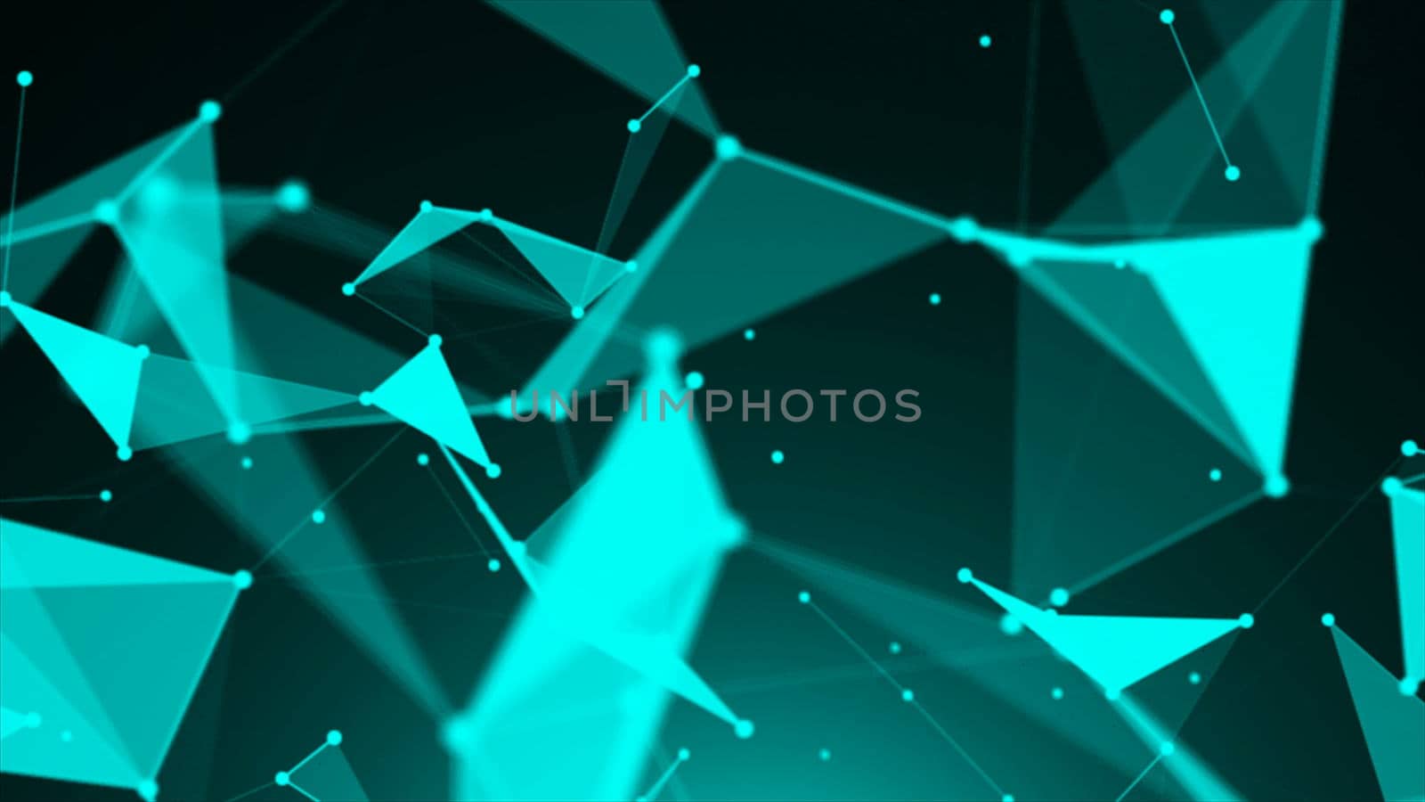 Abstract Polygonal Space Background with Connecting Dots and Lines by nolimit046